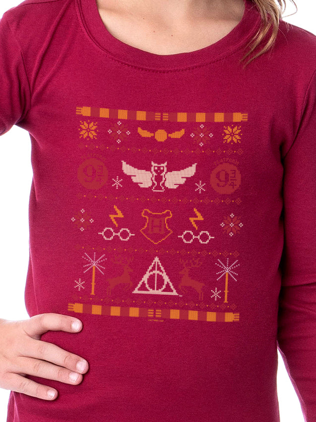 Harry Potter Gryffindor Sweater Wizarding World Sleep Tight Fit Family Pajama Set