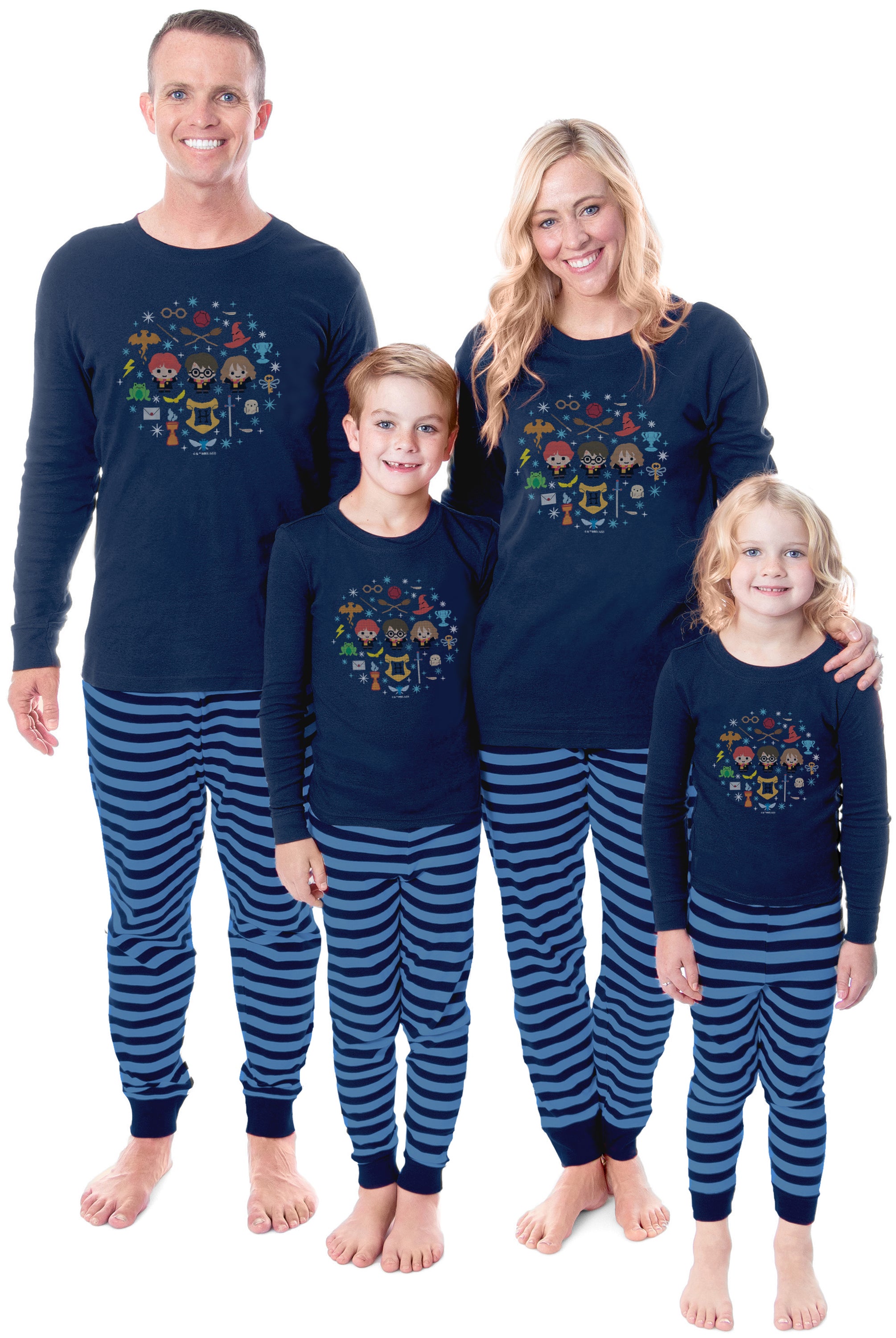 Harry Potter Golden Trio s Sweater Tight Fit Family Pajama Set