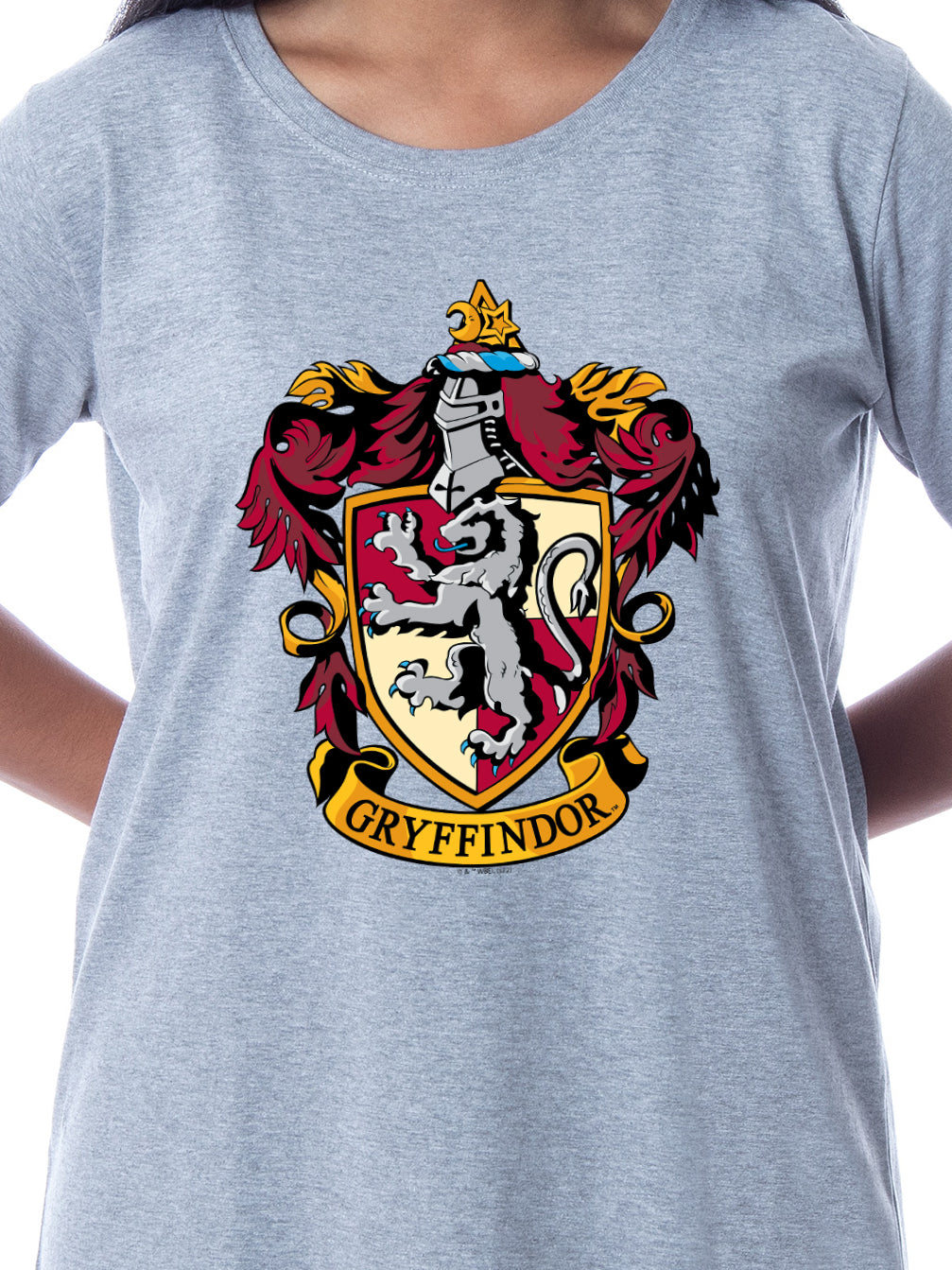 Harry Potter Womens' Hogwarts All Houses Wizarding World Nightgown Sleep Pajama Shirt