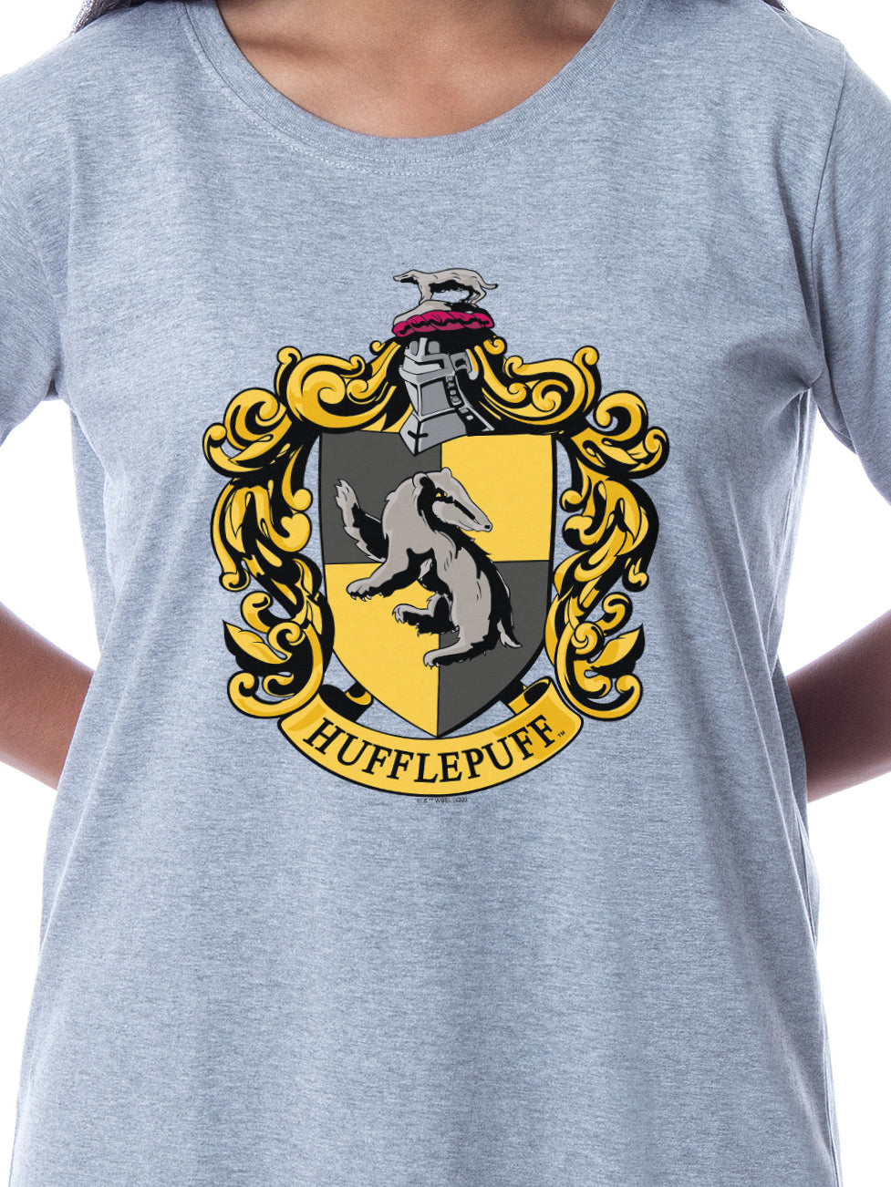 Harry Potter Womens' Hogwarts All Houses Wizarding World Nightgown Sleep Pajama Shirt