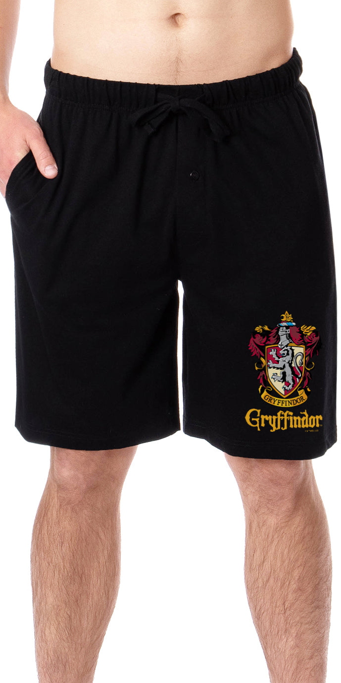 Harry Potter Mens' Hogwarts All Houses Sleep Pajama Shorts