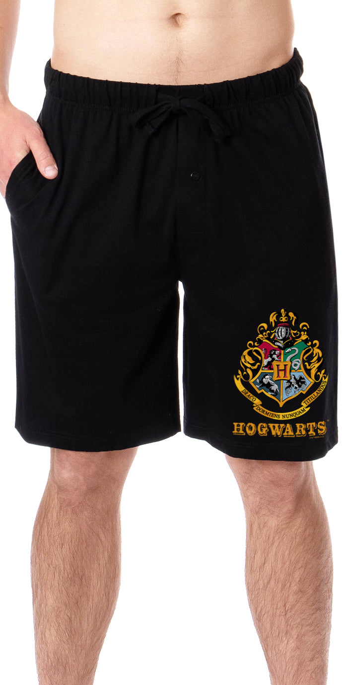 Harry Potter Mens' Hogwarts All Houses Sleep Pajama Shorts