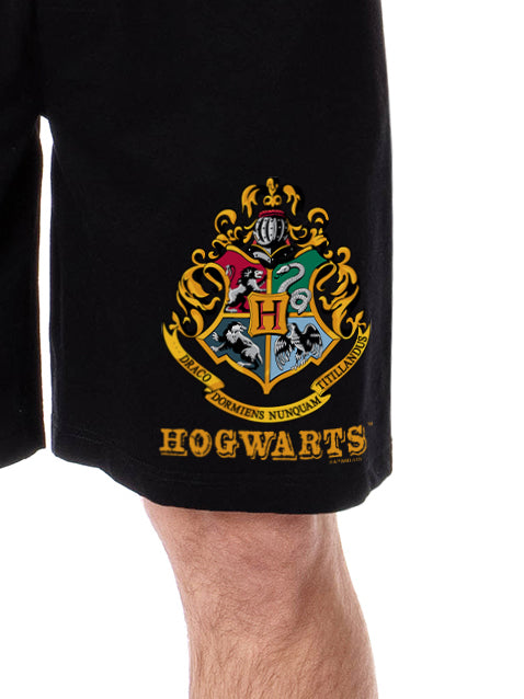 Harry Potter Mens' Hogwarts All Houses Sleep Pajama Shorts