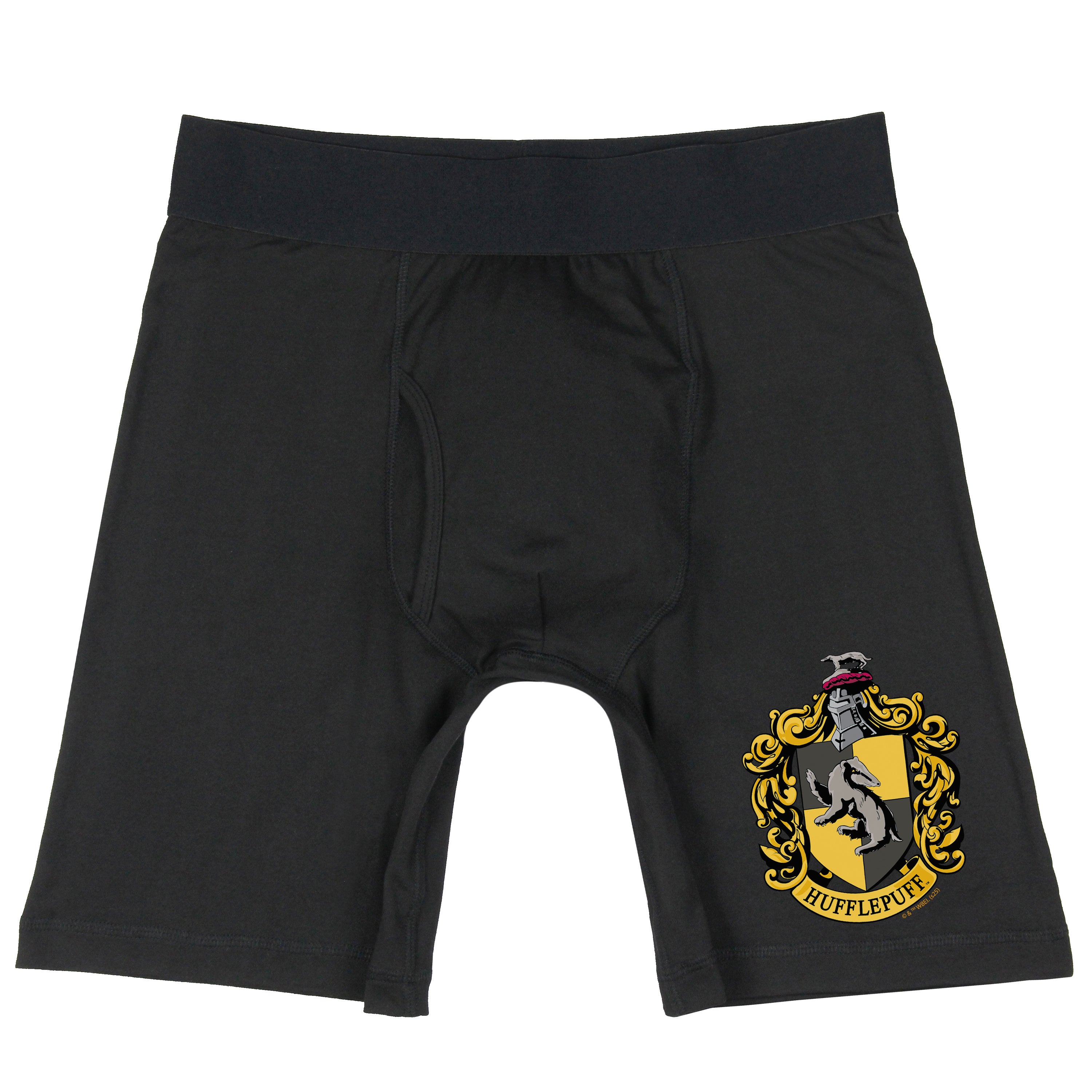 Harry Potter Men's Hogwarts Houses Crests Long Leg Boxer Briefs