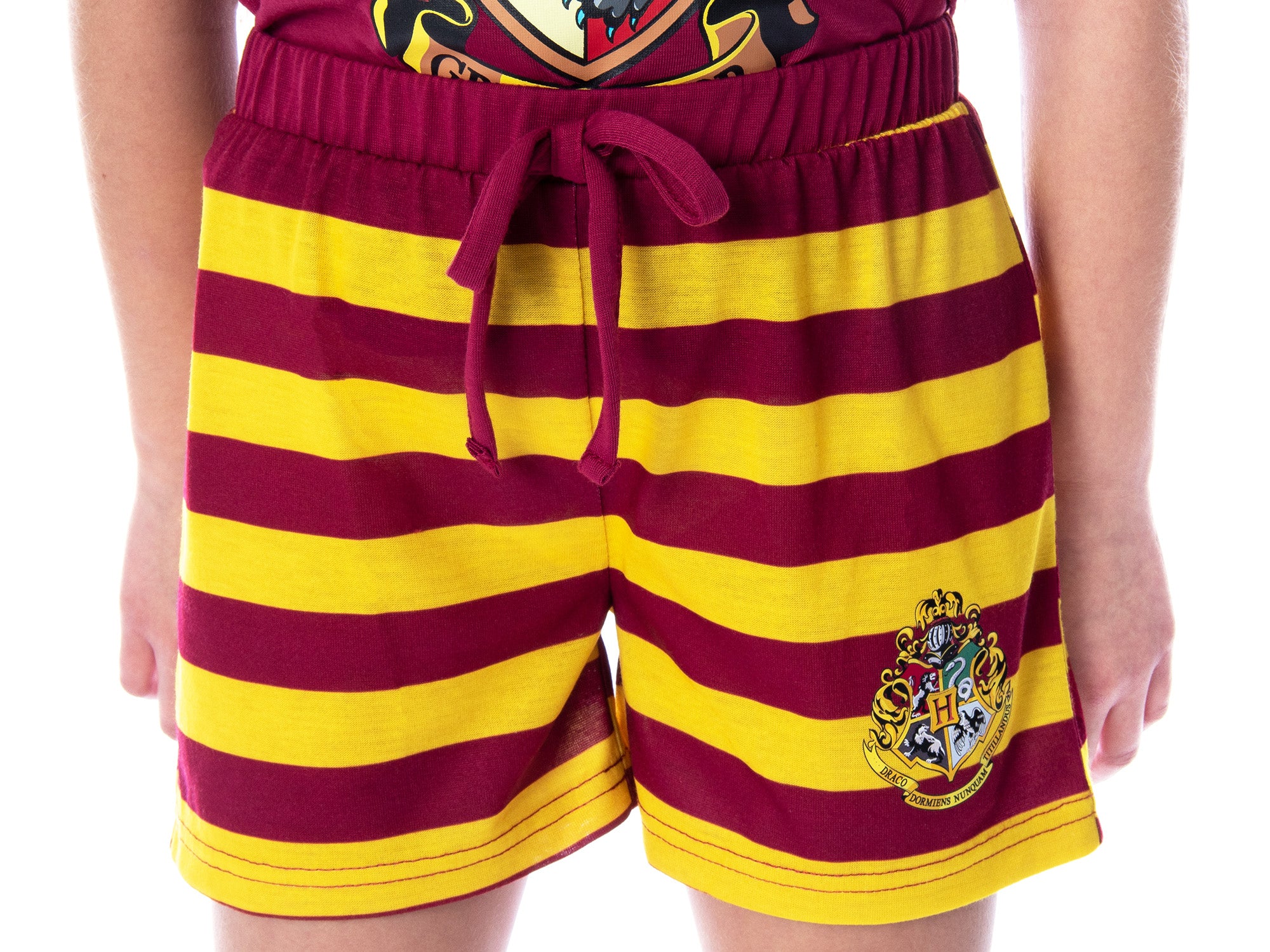 Harry Potter Girls' Hogwarts Castle Shirt and Shorts Pajama Set - All 4 Houses