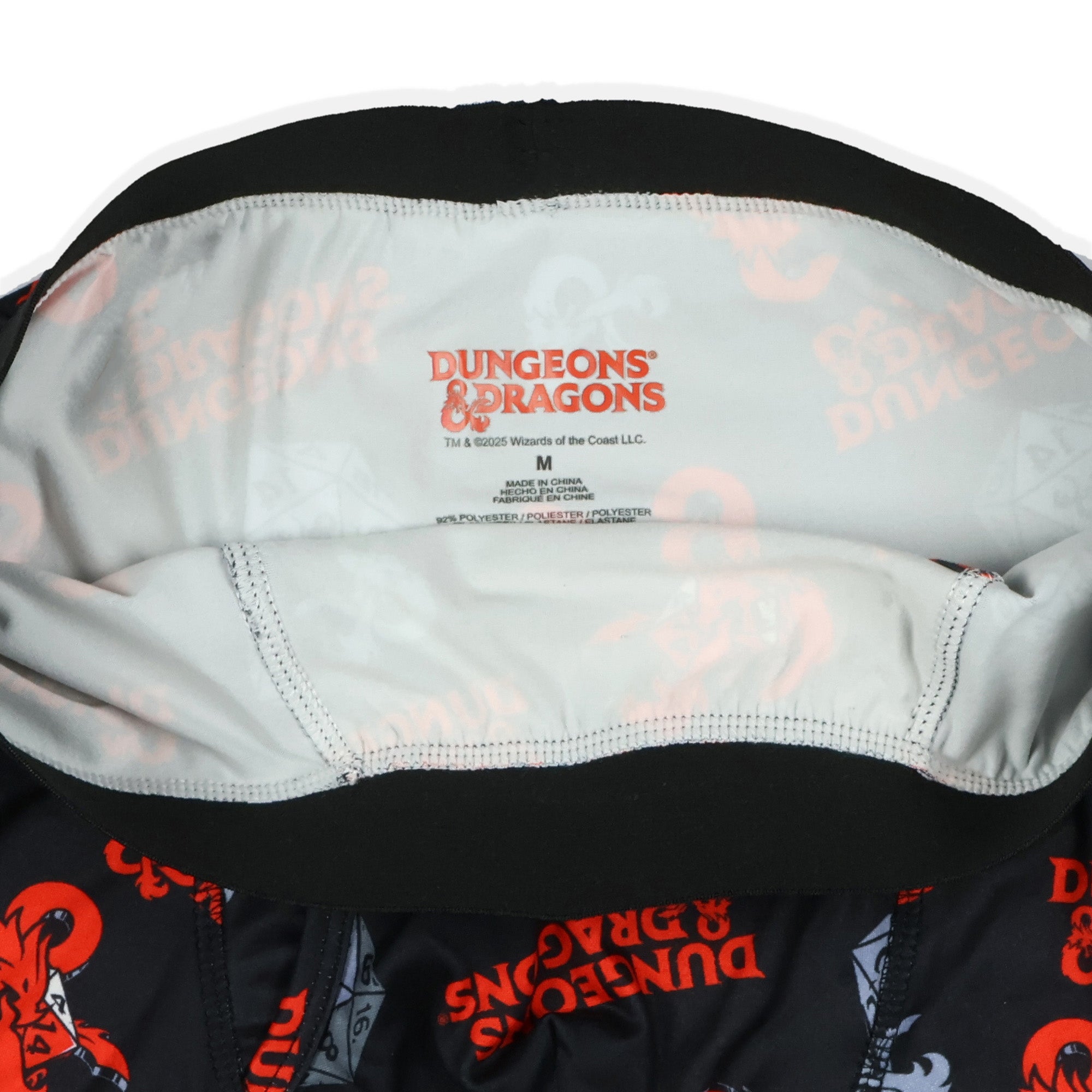 Dungeons and Dragons Men's D20 Dice and D&D Logo Boxer Briefs Underwear