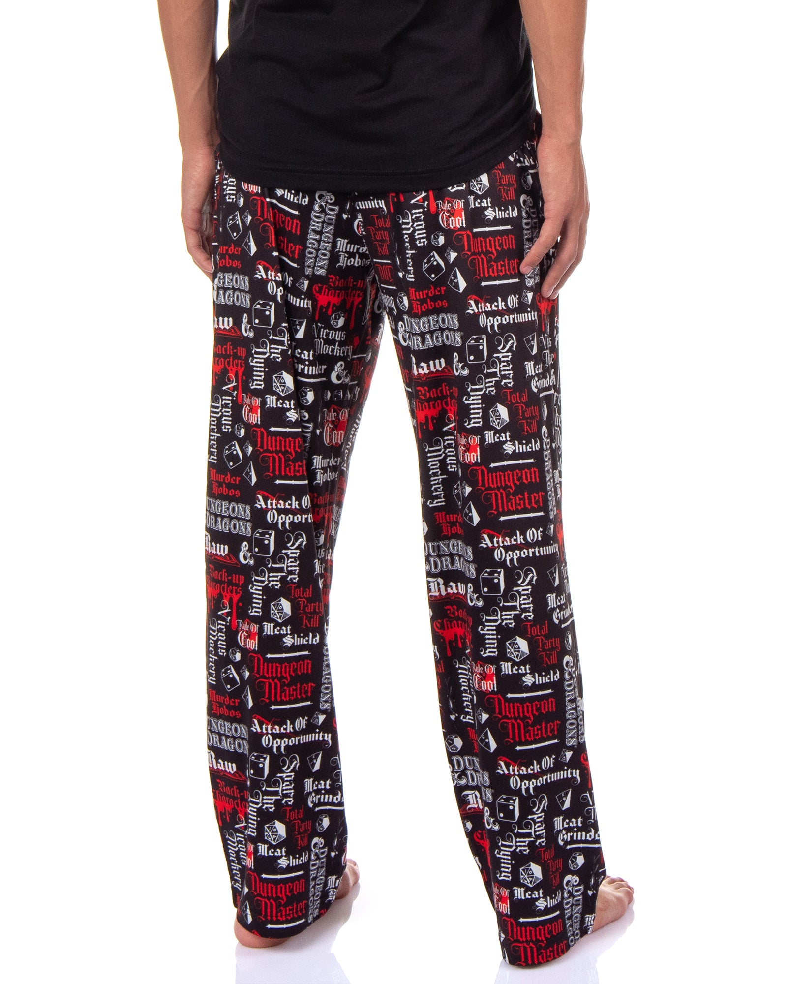 Dungeons and Dragons Pajamas Men's Quotes Dungeon Master Lounge Pj Pants