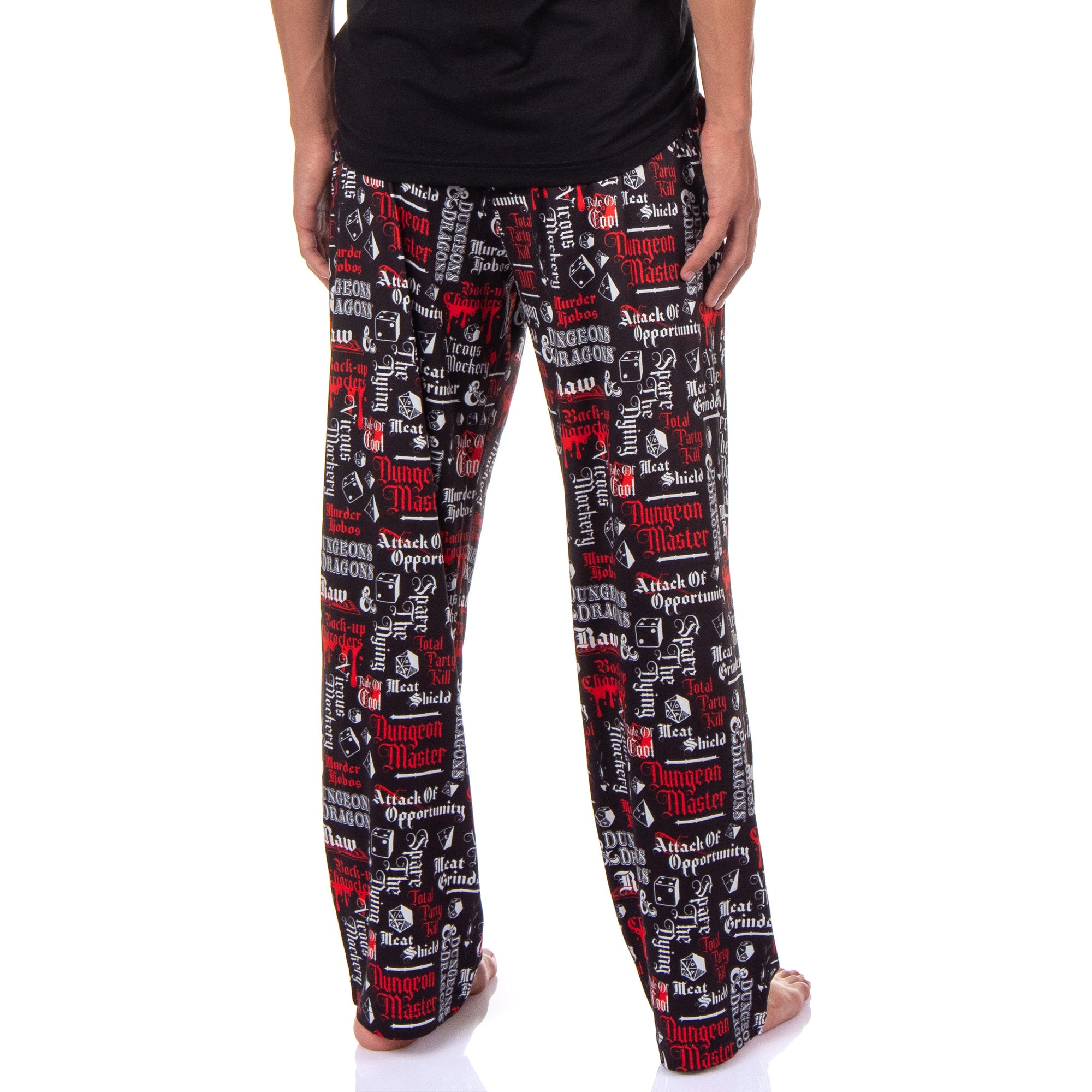 Dungeons and Dragons Men's Tabletop Game 2 Piece Pajama Sleep Set