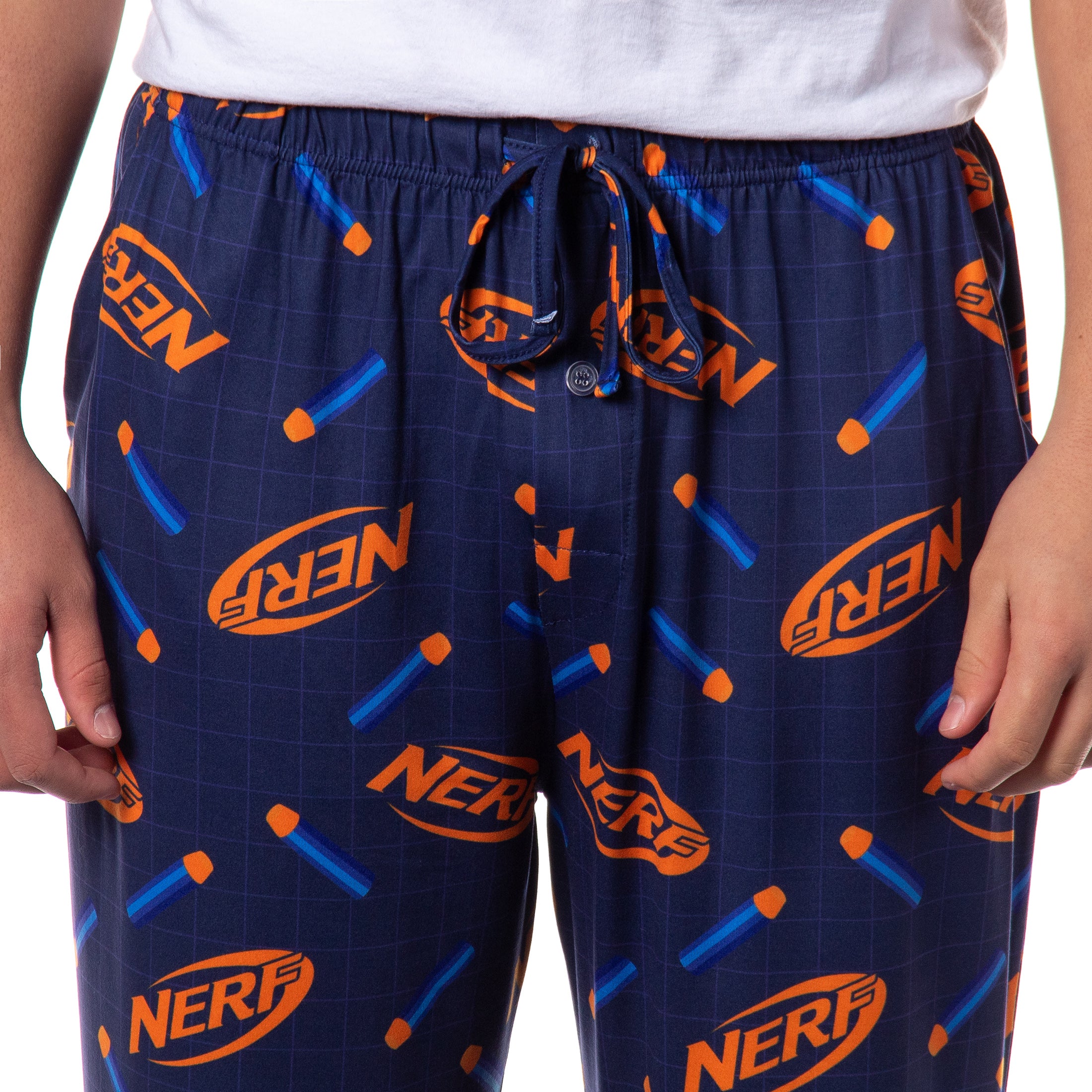 Nerf Men's Pajamas Nerf Logo and Darts Print Sleep Pants PJ Bottoms