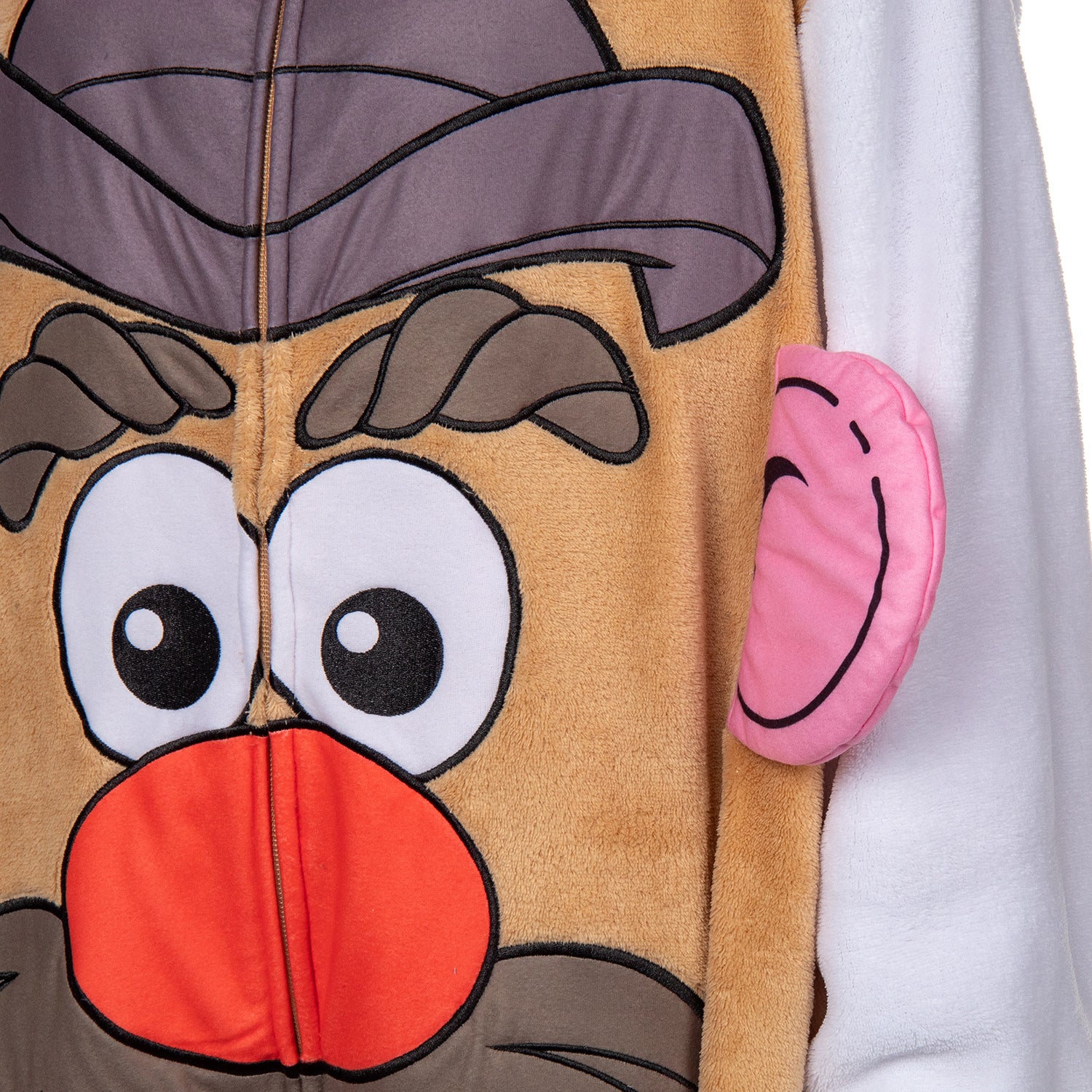 Mr. Potato Head Union Suit Mens' Fleece 1PC Pajama Footless Sleeper
