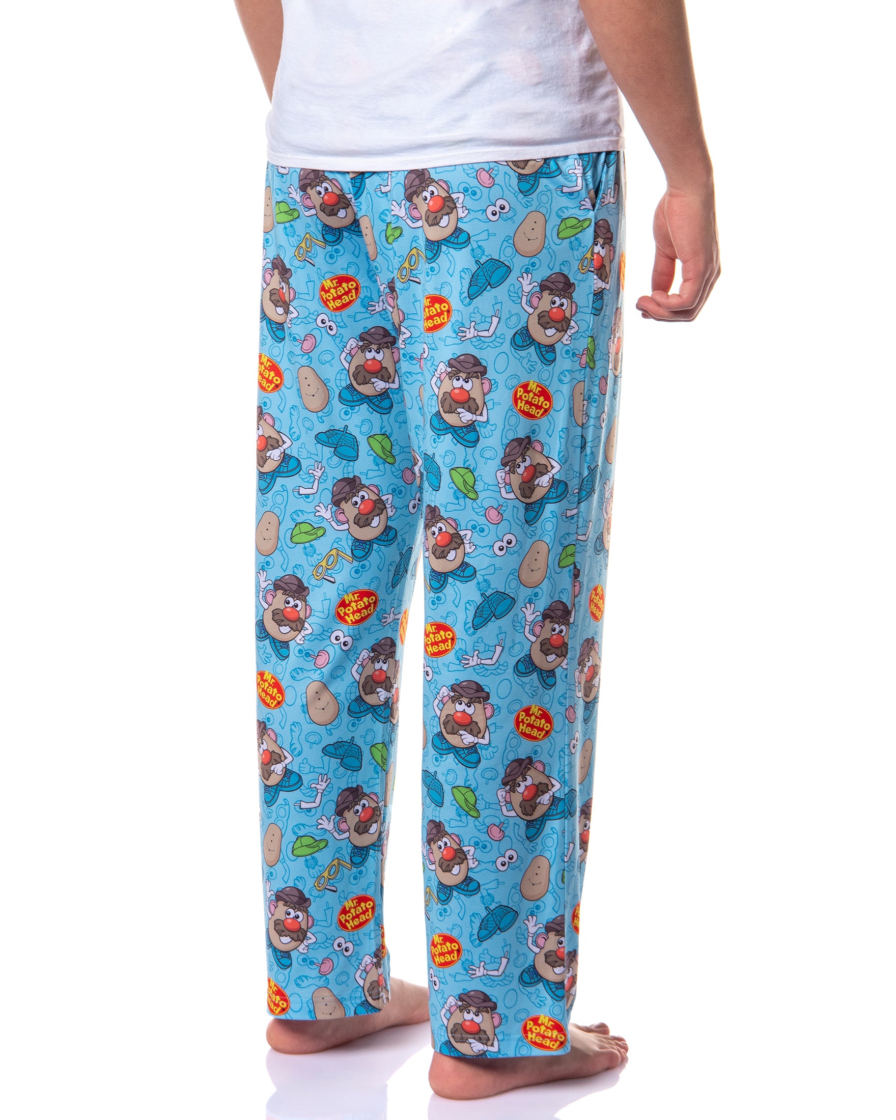 Mr. Potato Head Men's Dress Up Tossed Print Sleep Pajama Pants
