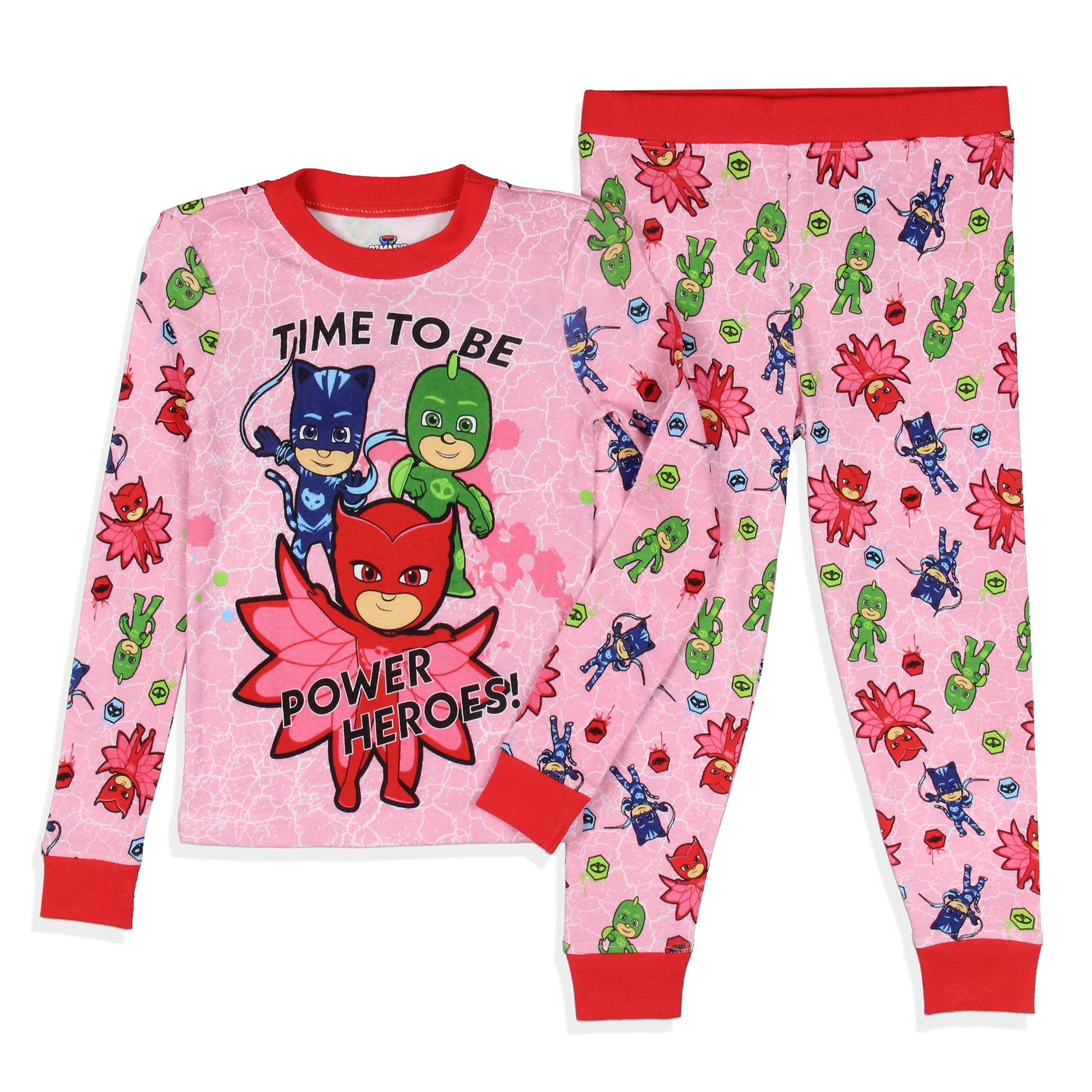 Toddler Girl's Cartoon Character Tight Fit Sleepwear Pajama Set