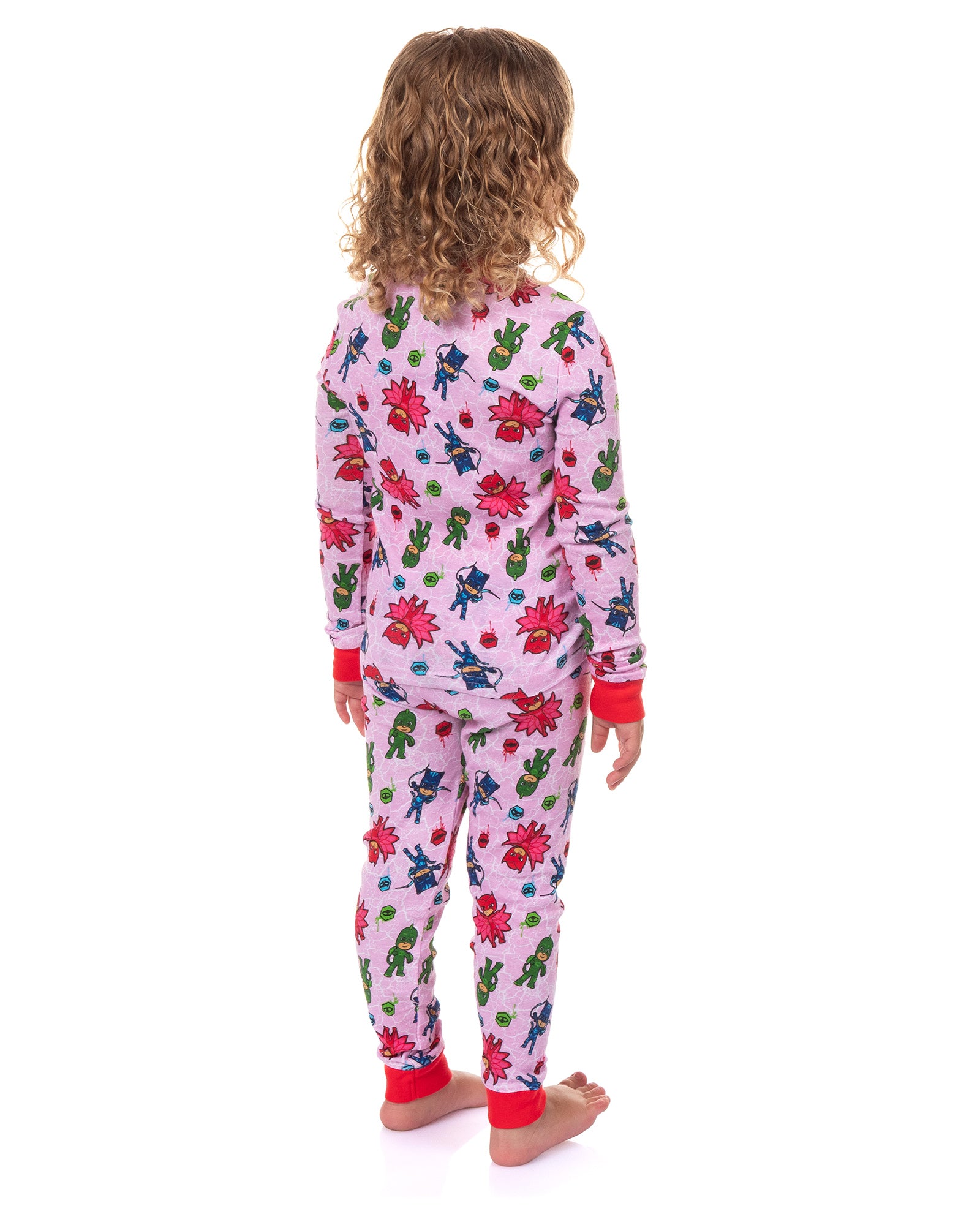 Toddler Girl's Cartoon Character Tight Fit Sleepwear Pajama Set