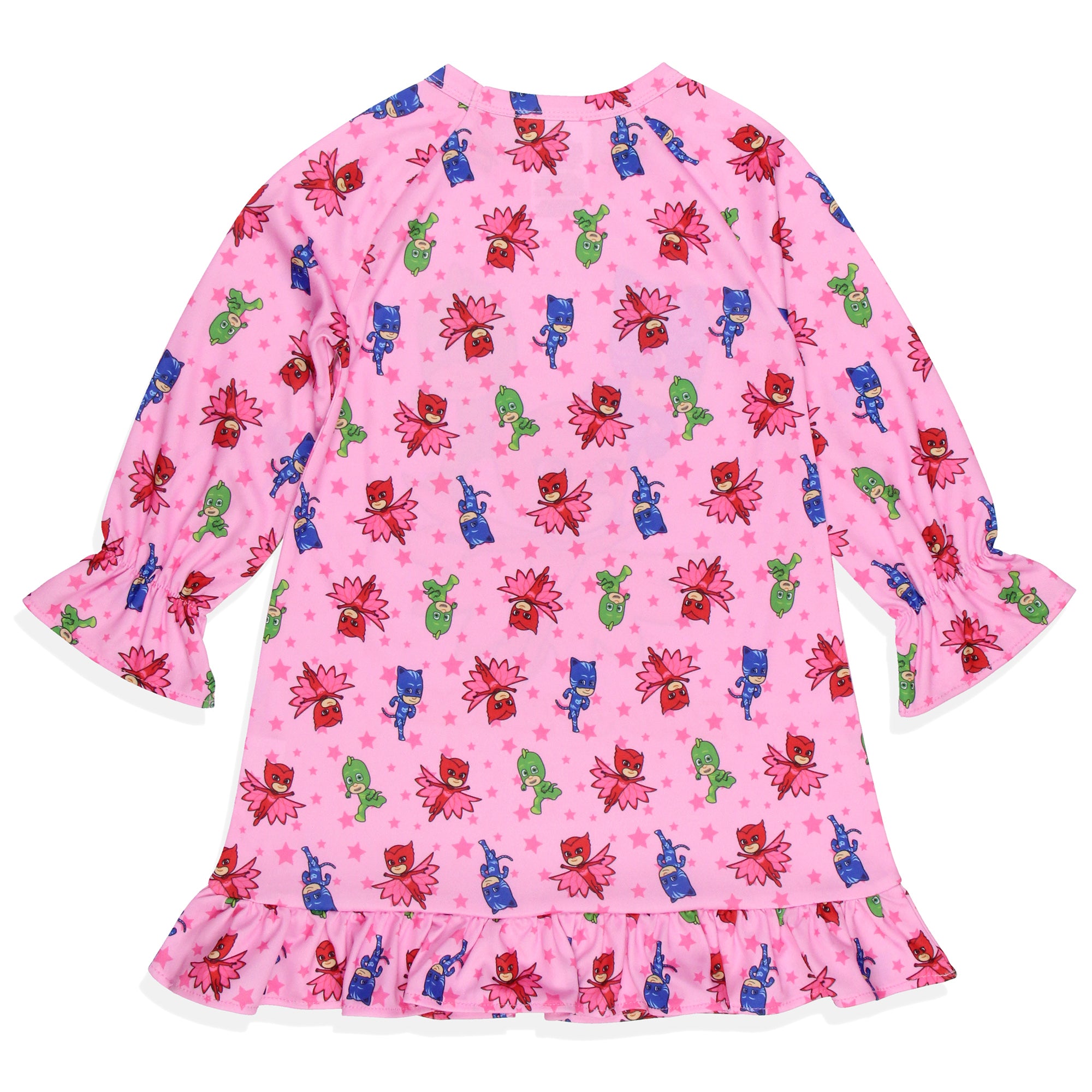 PJ Masks Girls' Gekko Catboy Owlette Characters Pajama Dress Nightgown