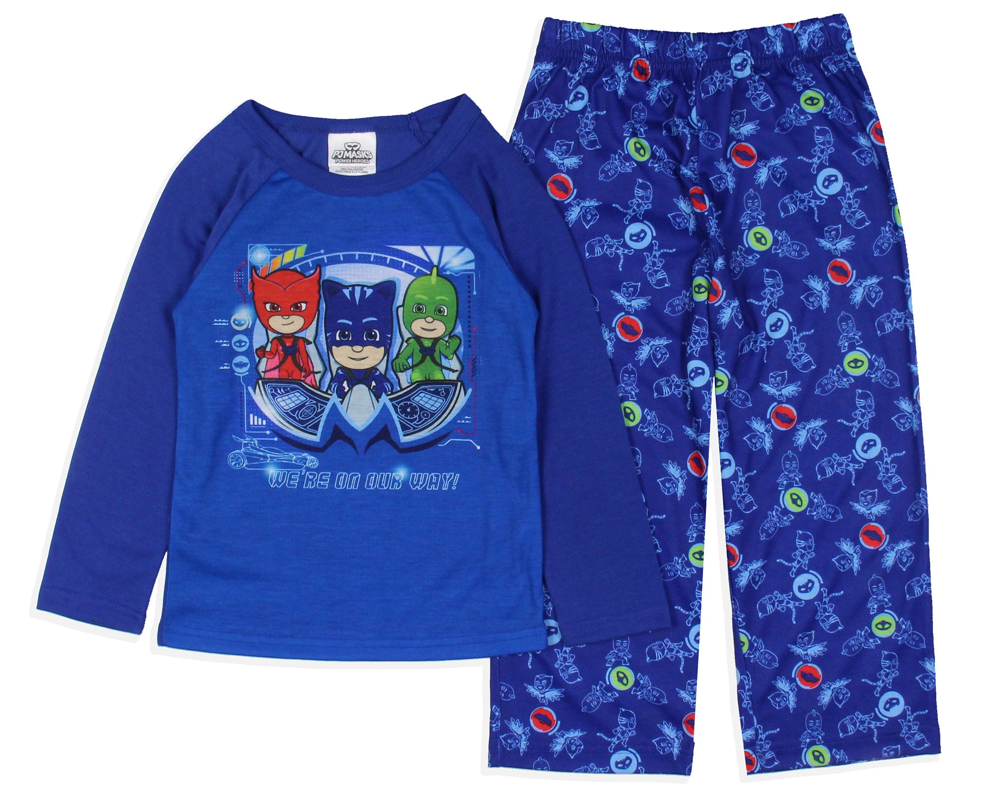 PJ Masks Toddler Boys' Gekko Catboy Owlette We're On Our Way Pajama Set