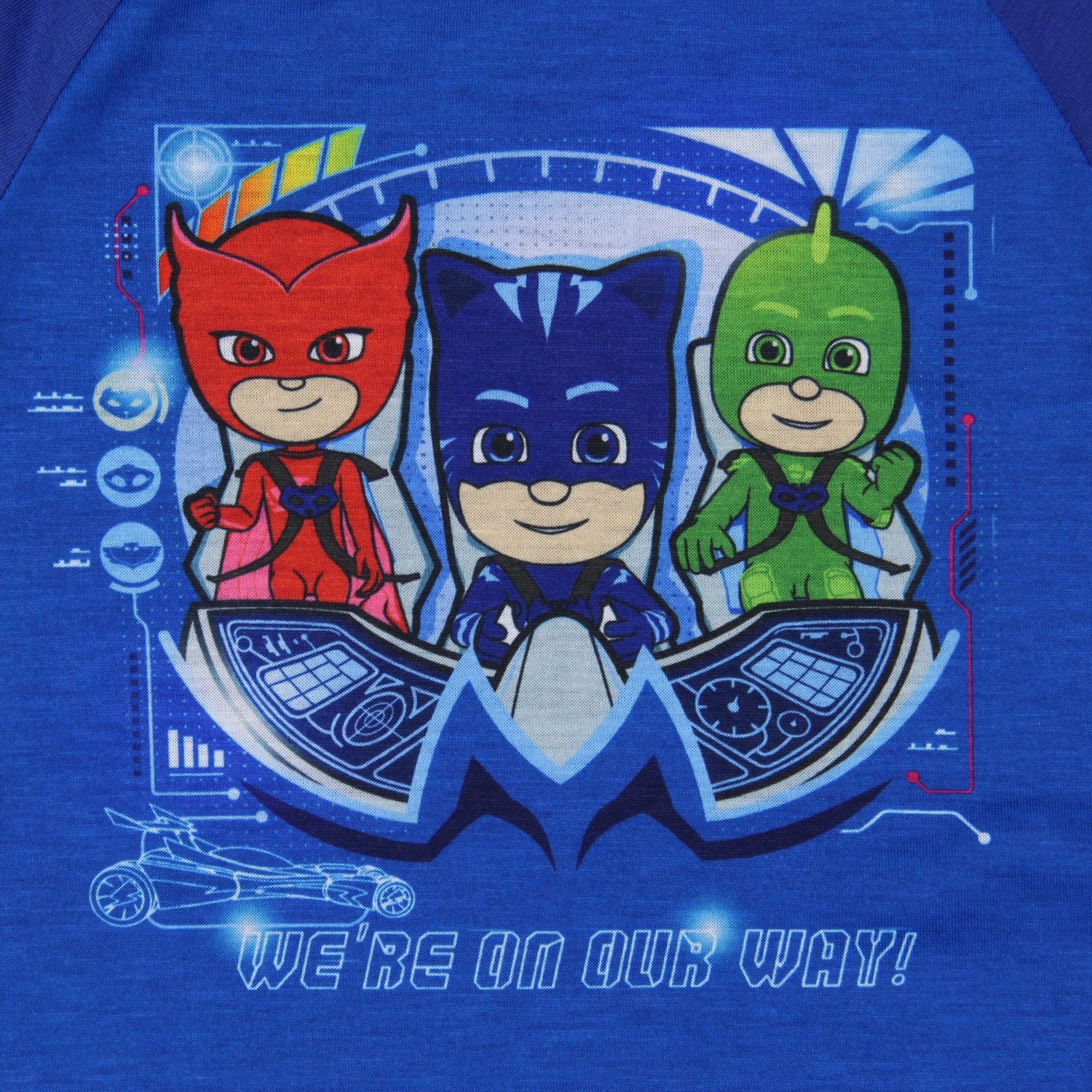 PJ Masks Toddler Boys' Gekko Catboy Owlette We're On Our Way Pajama Set