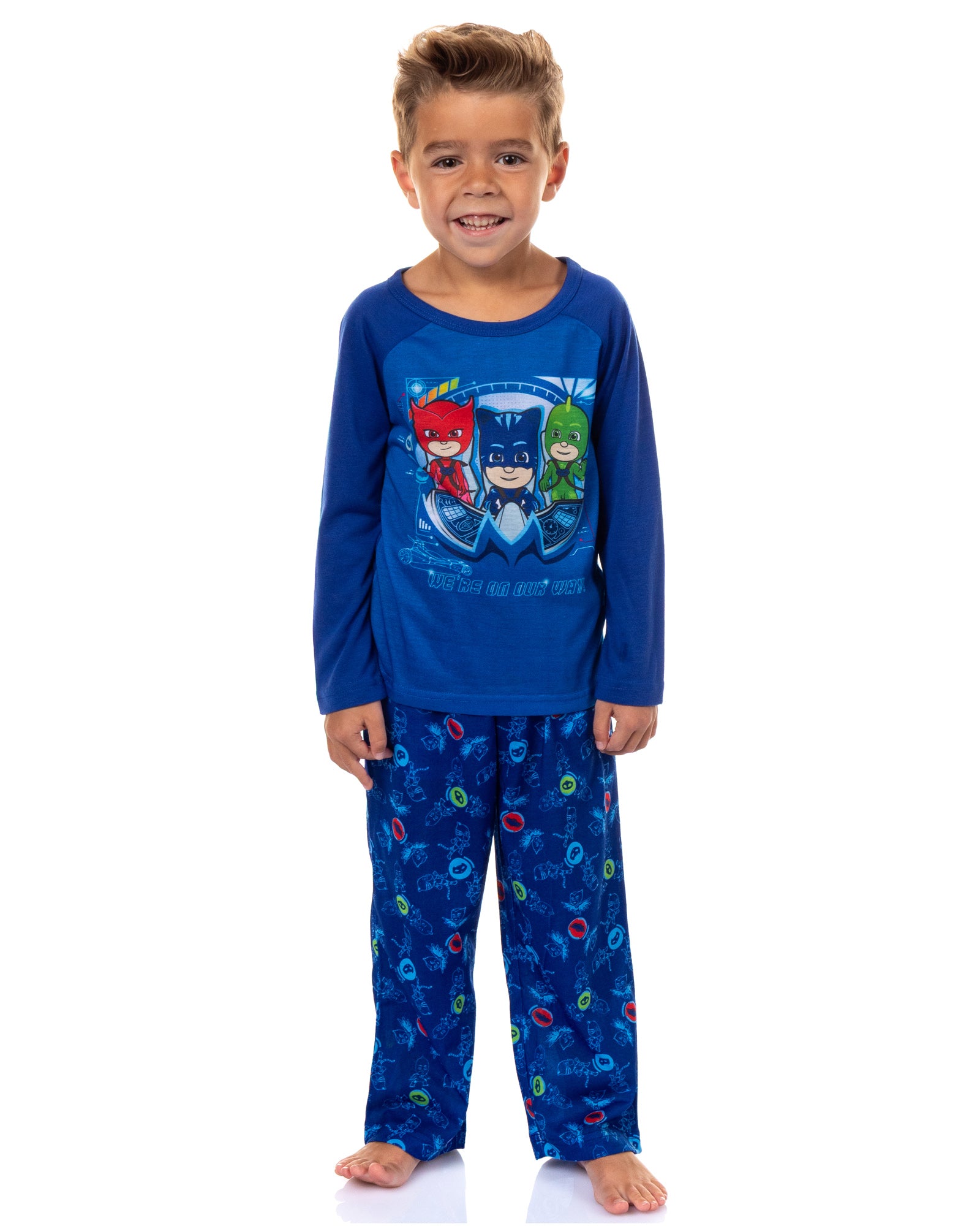 PJ Masks Toddler Boys' Gekko Catboy Owlette We're On Our Way Pajama Set