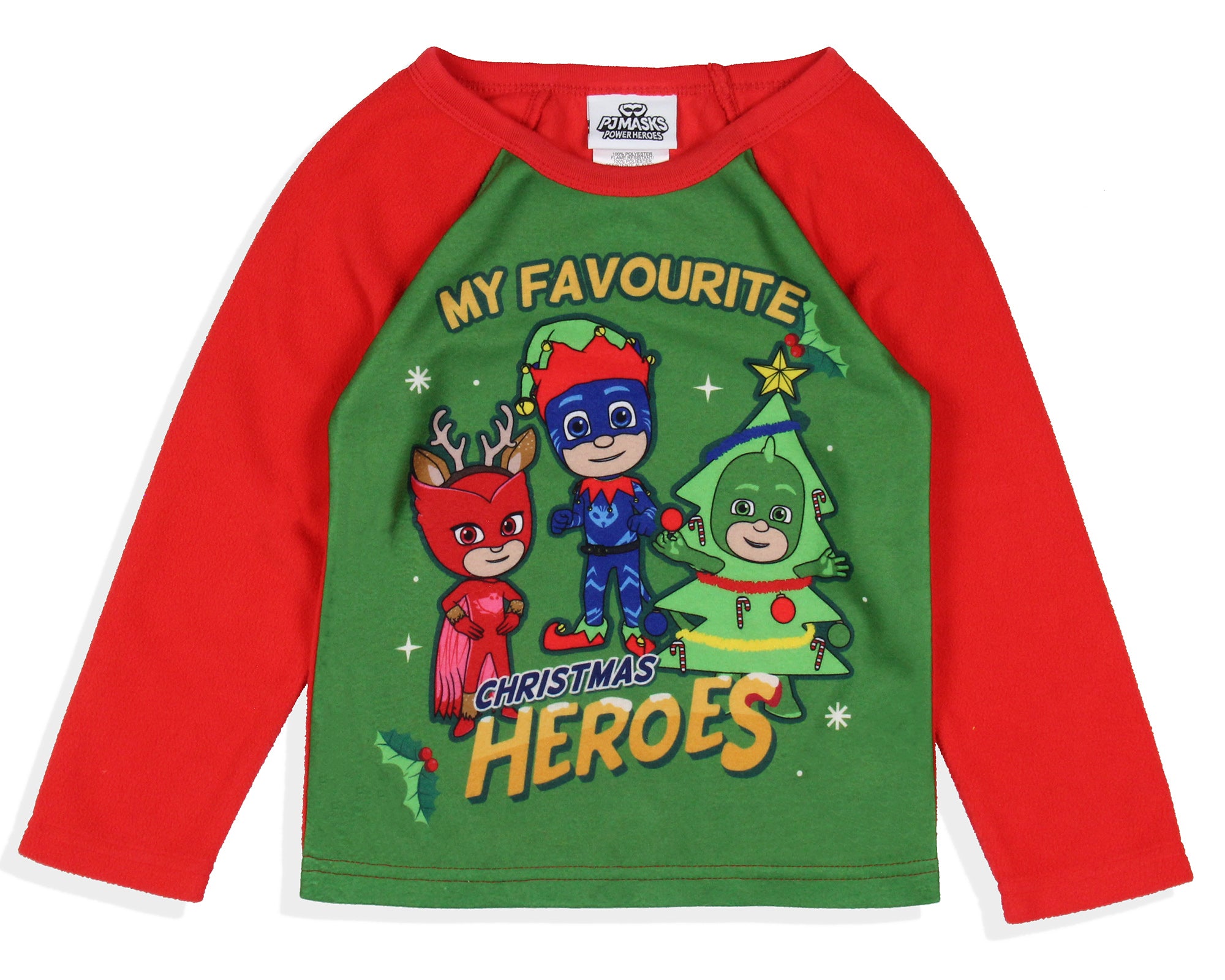 PJ Masks Toddler Boys' Gekko Catboy Owlette Christmas Heroes Pajama Set