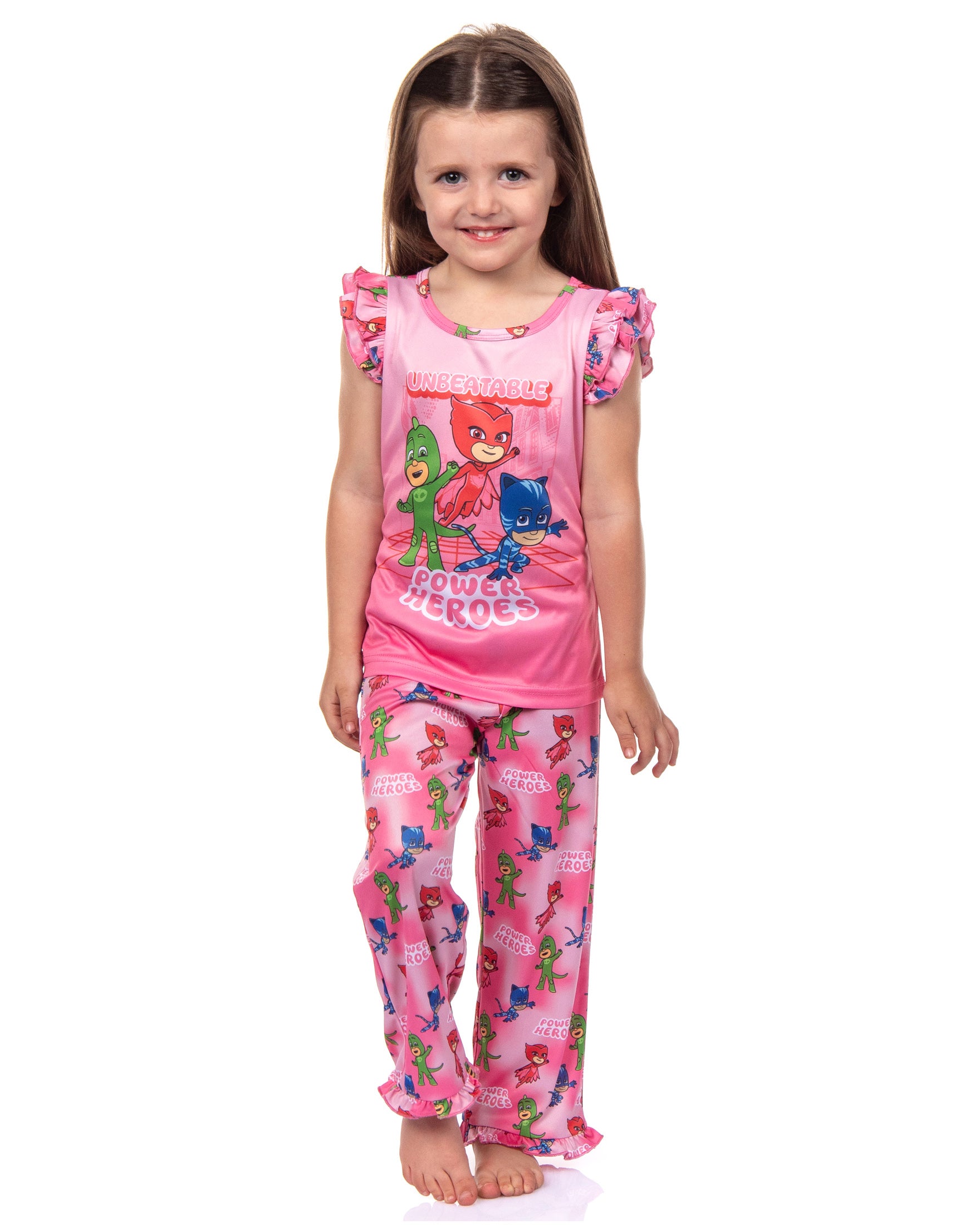PJ Masks Toddler Girls' Gekko Catboy Unbeatable Power Heroes Pajama Set