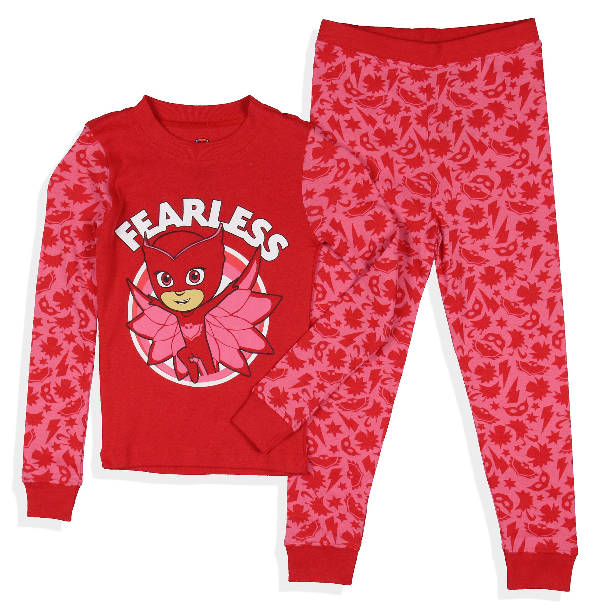 PJ Masks Toddler Girls' Owlette Fearless 2 Piece Long Sleeve Pajama Set