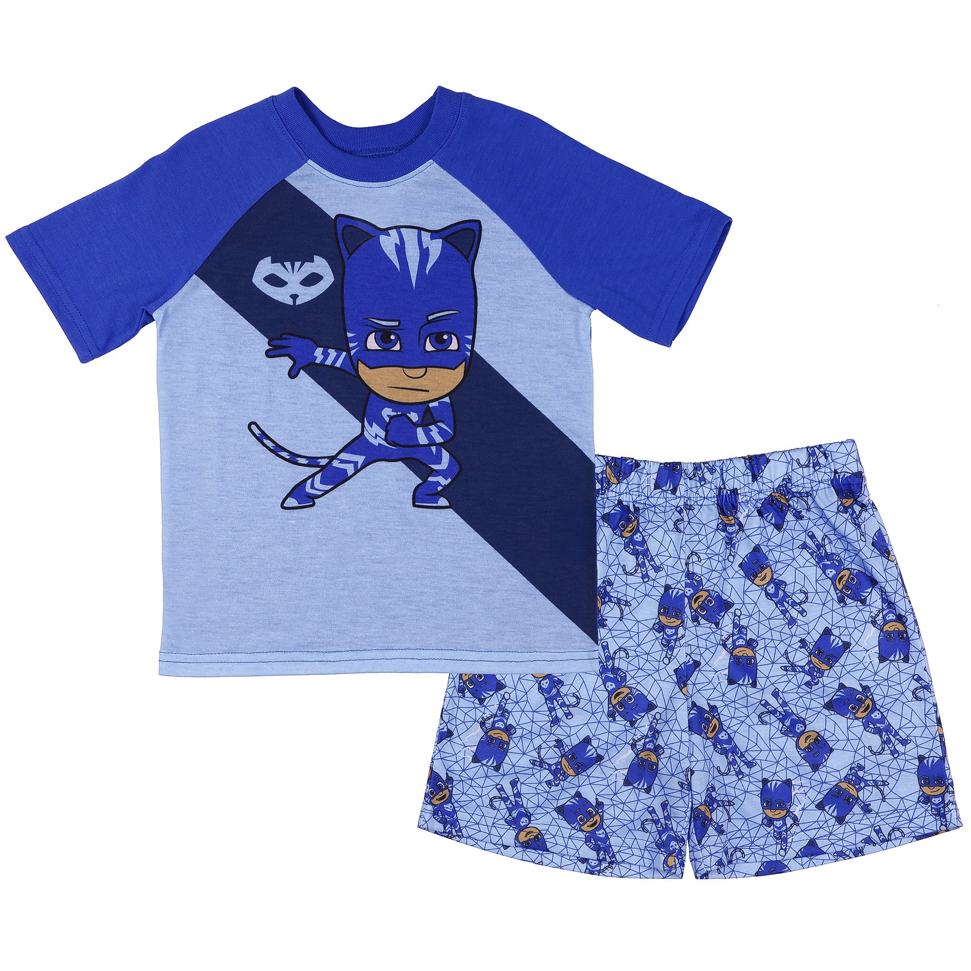 PJ Masks Pajamas Toddler Boys' Short Sleeve and Shorts Sleep Set