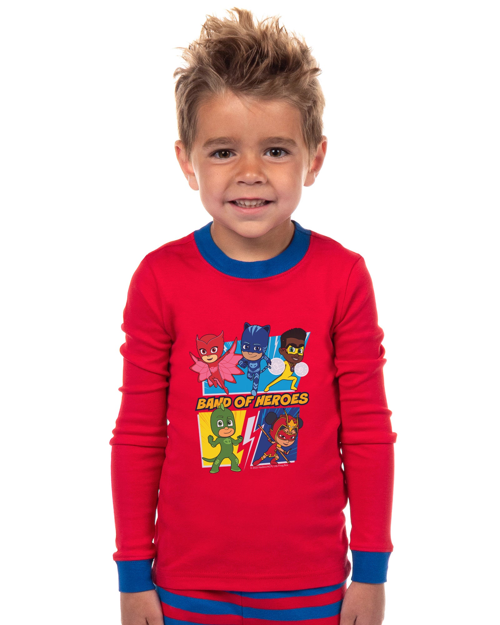 PJ Masks Toddler Boys Gekko Catboy Owlette 2 Piece Long Sleeve Striped Pajama Set