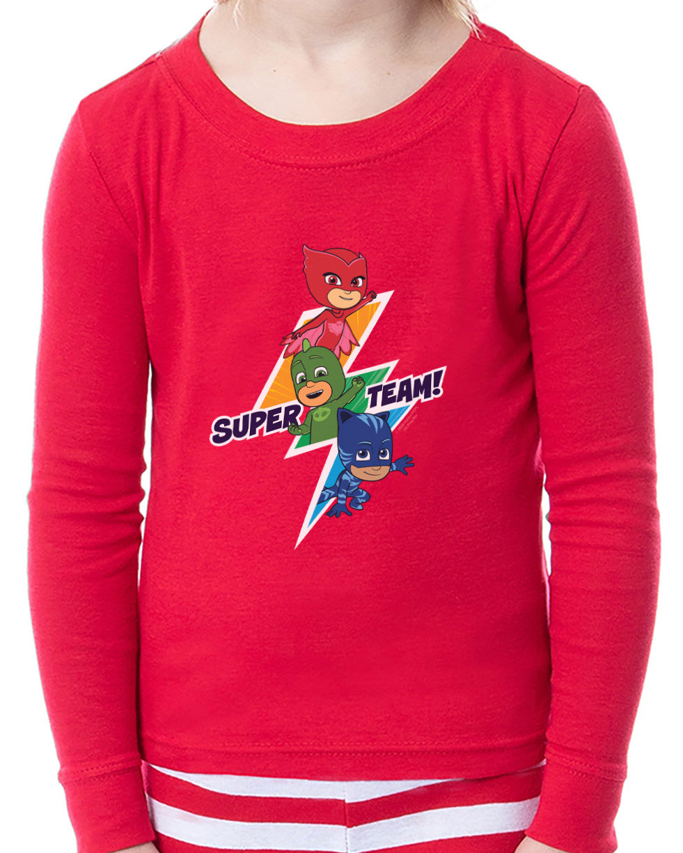 PJ Masks Super Team Pajama's Toddler Boy Tight Fit Sleep Set