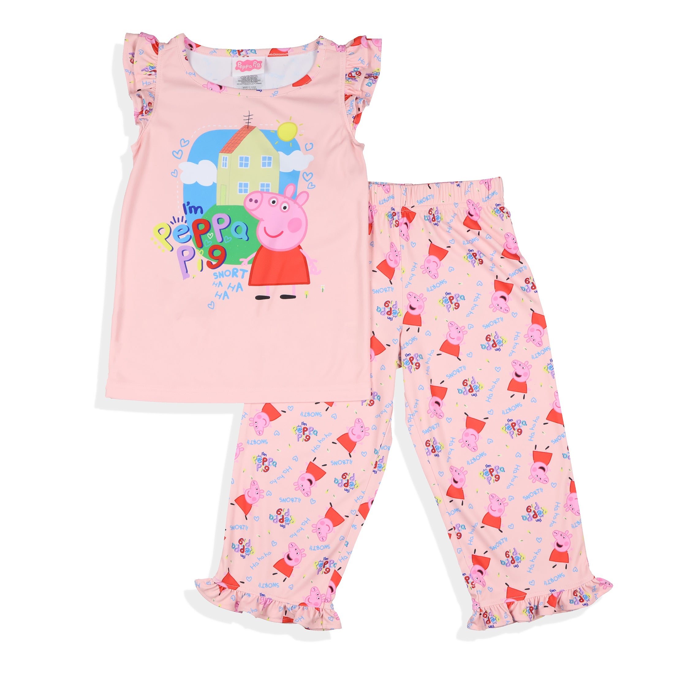 Peppa Pig Toddler Girls' I'm Peppa Pig Snort Sleep Pajama Set