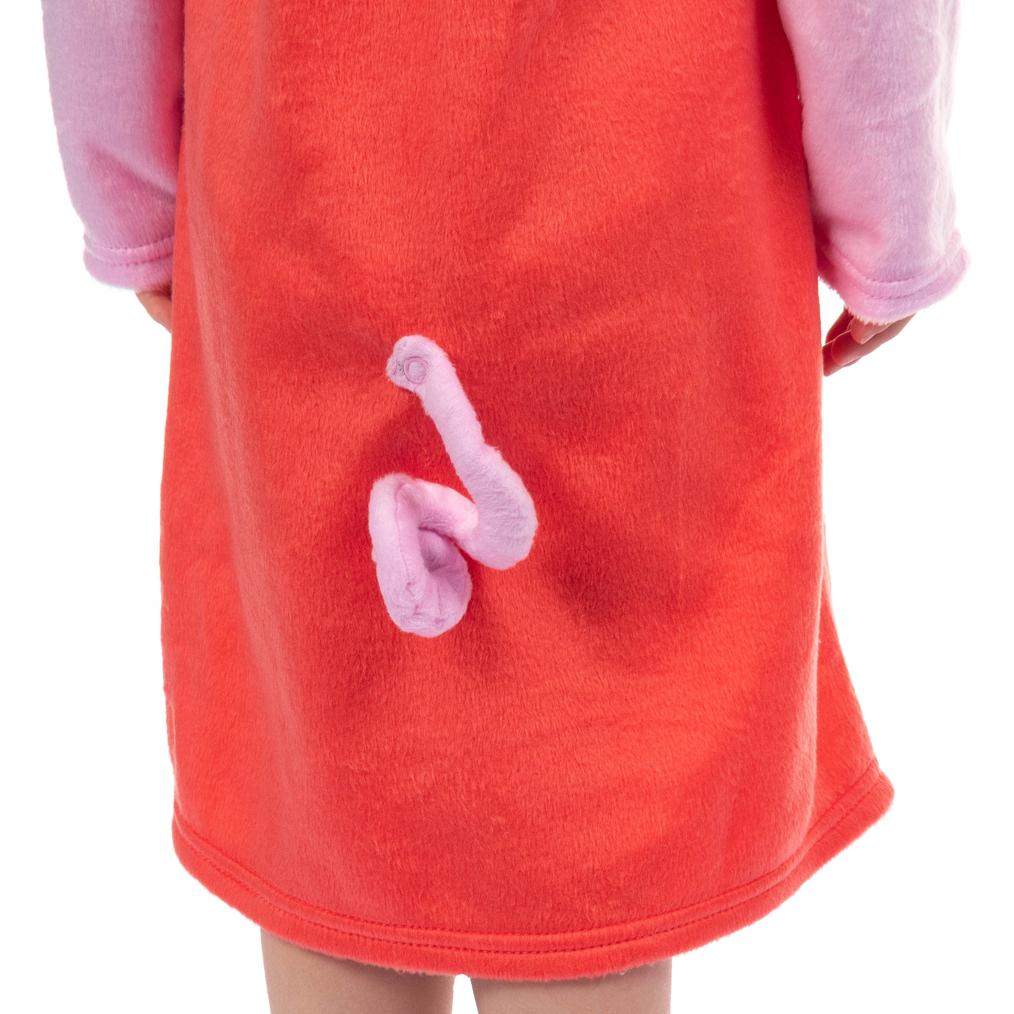 Peppa Pig Raglan Nightgown Toddler Girls' Hooded Fleece Pullover Pajama