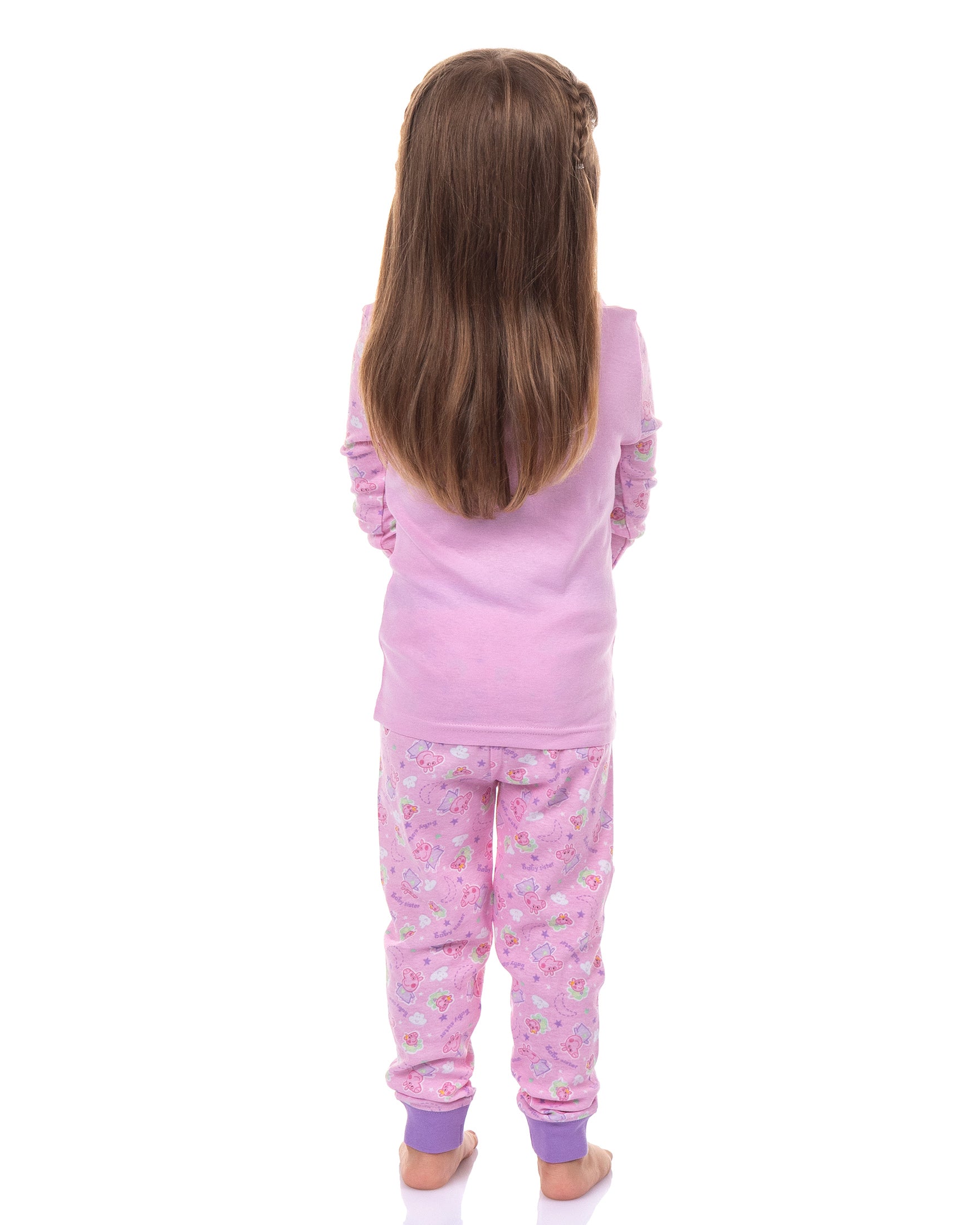 Peppa Pig Pajamas  Girls Sweet Dreams Shirt and Pant Tight Fit Set