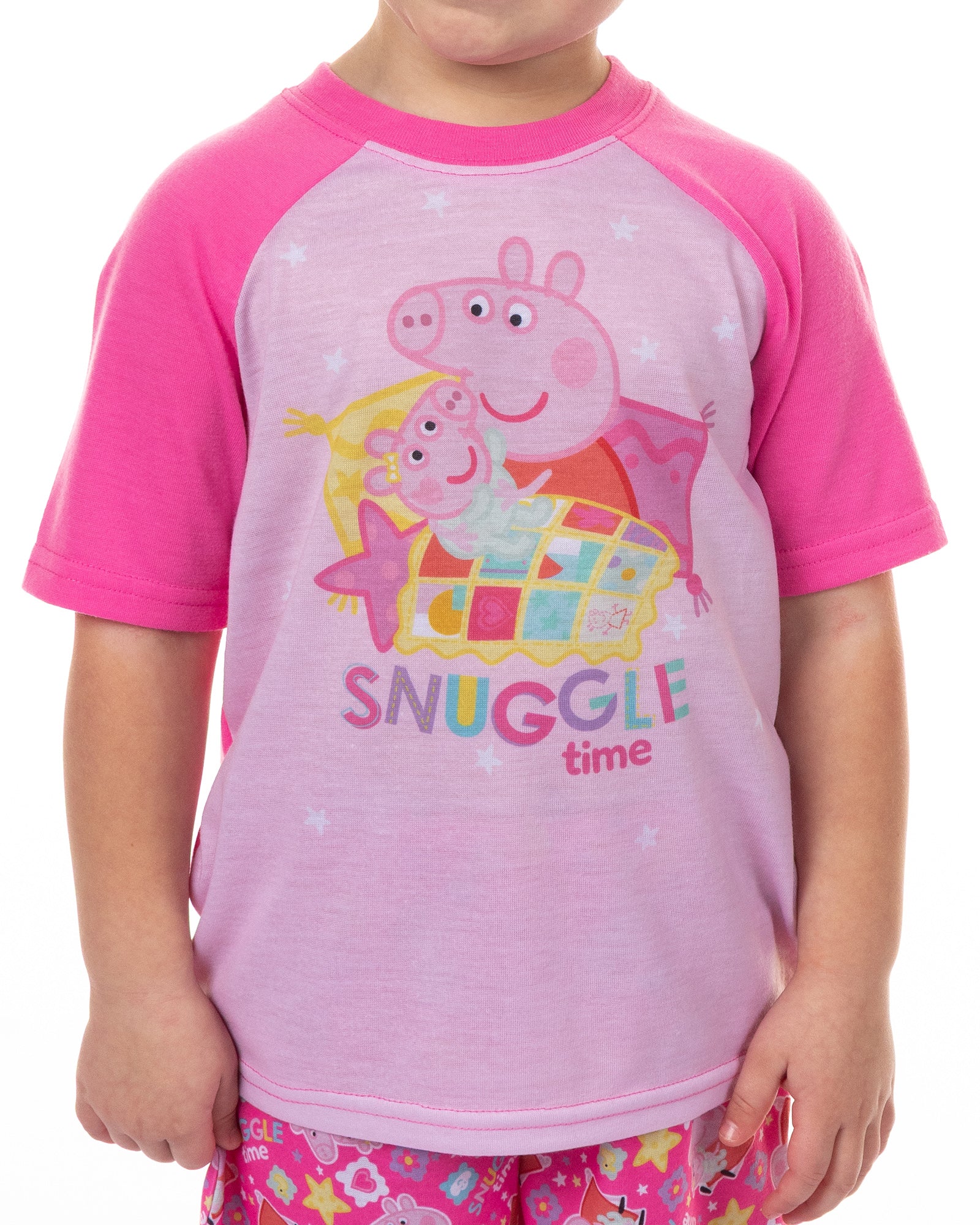 Peppa Pig Pajamas Toddler Girls' Snuggle Time Short PJ Sleep Set (3T)