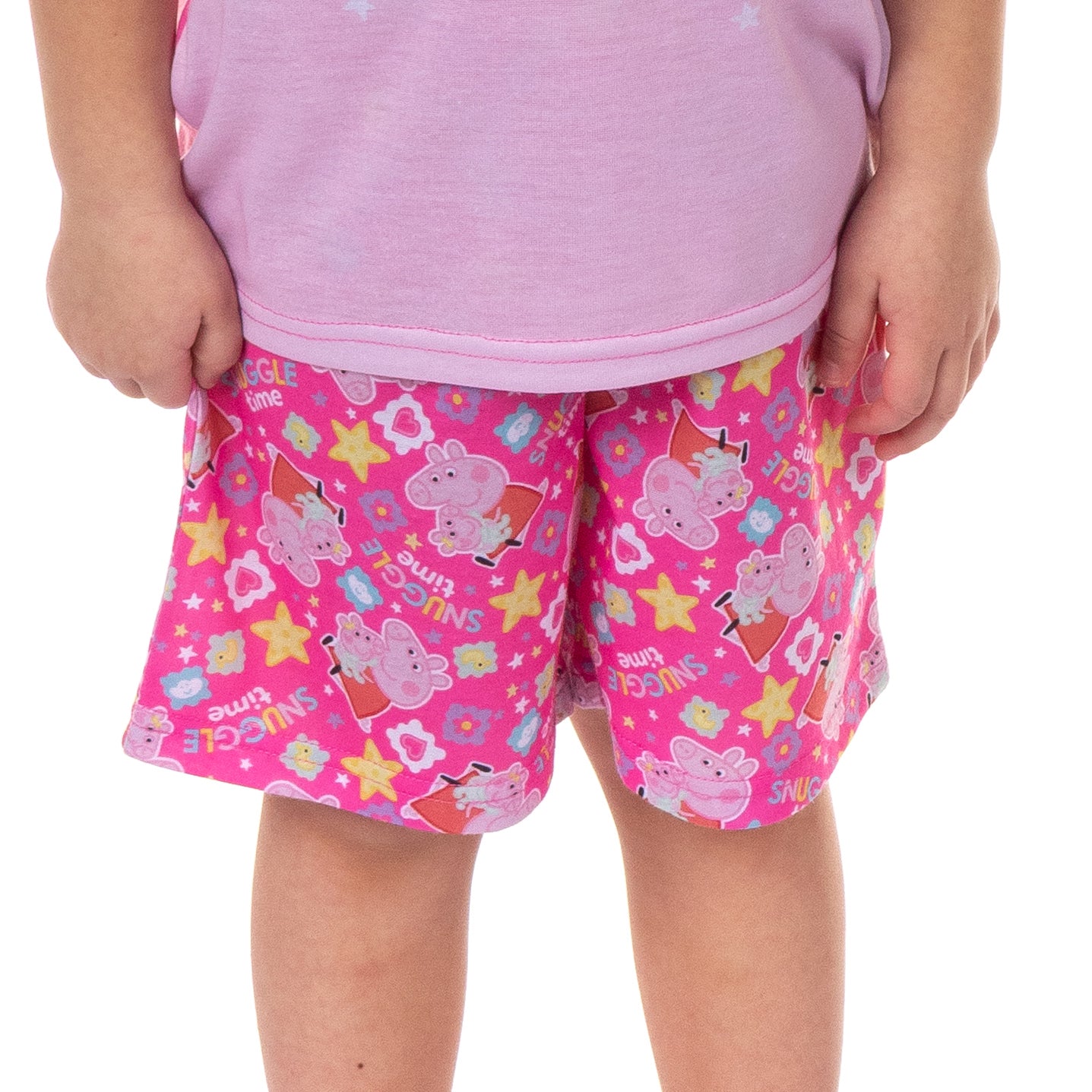 Peppa Pig Pajamas Toddler Girls' Snuggle Time Short PJ Sleep Set (4T)