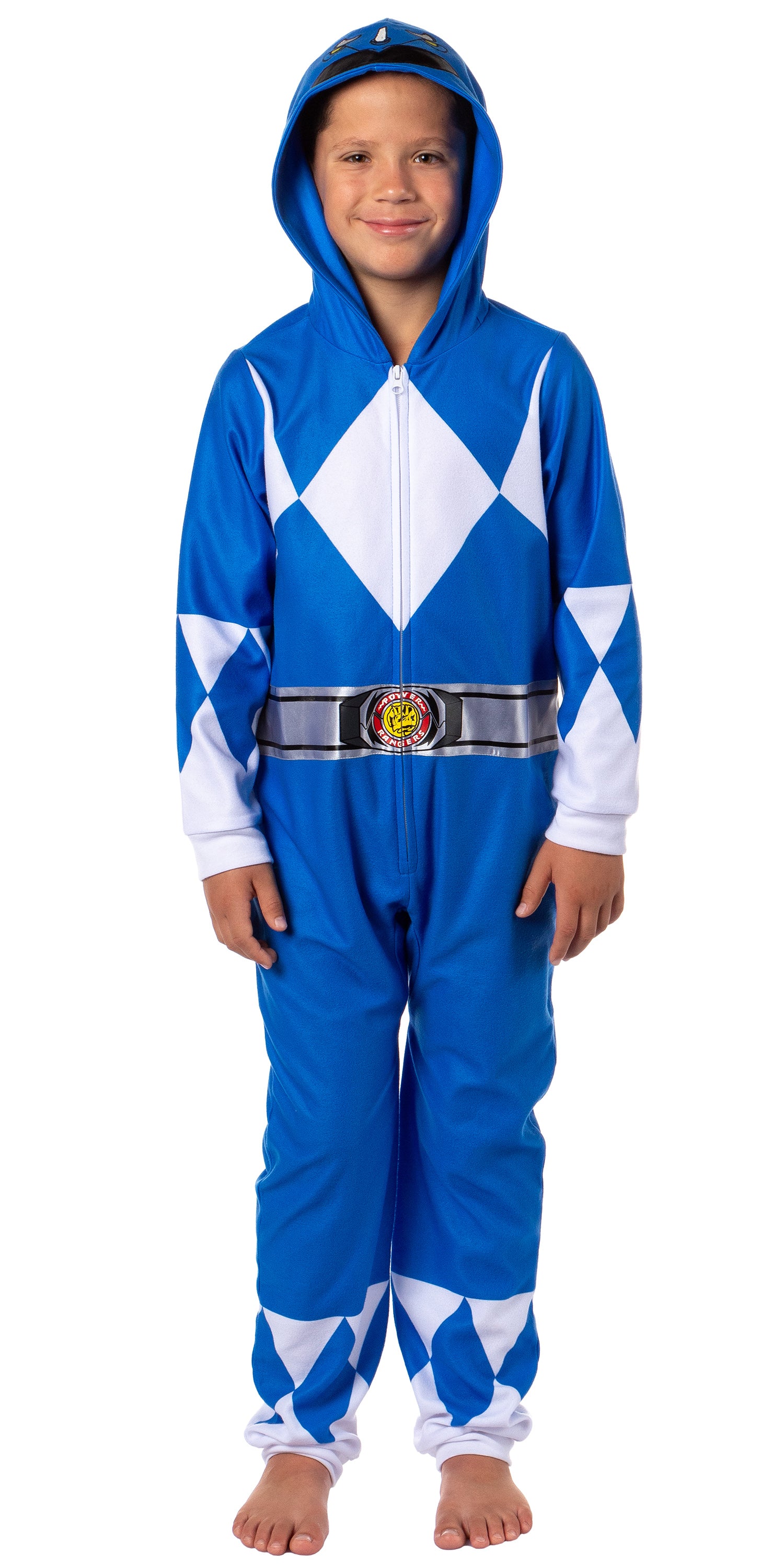 Mighty Morphin Power Rangers Kids All Character Union Suit Sleep Pajama