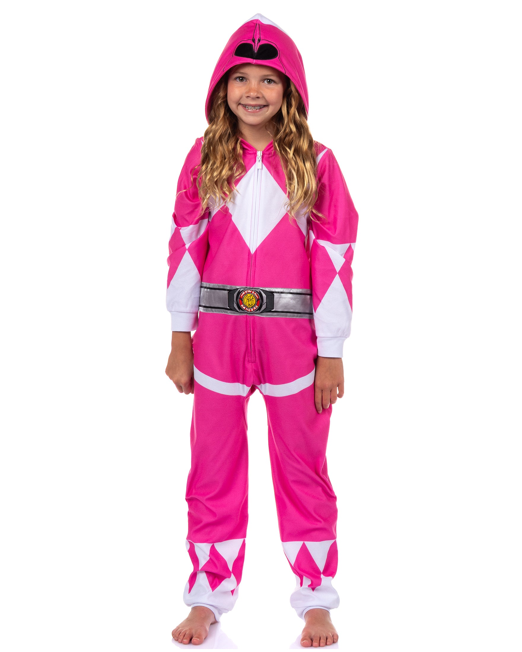 Mighty Morphin Power Rangers Kids All Character Union Suit Sleep Pajama