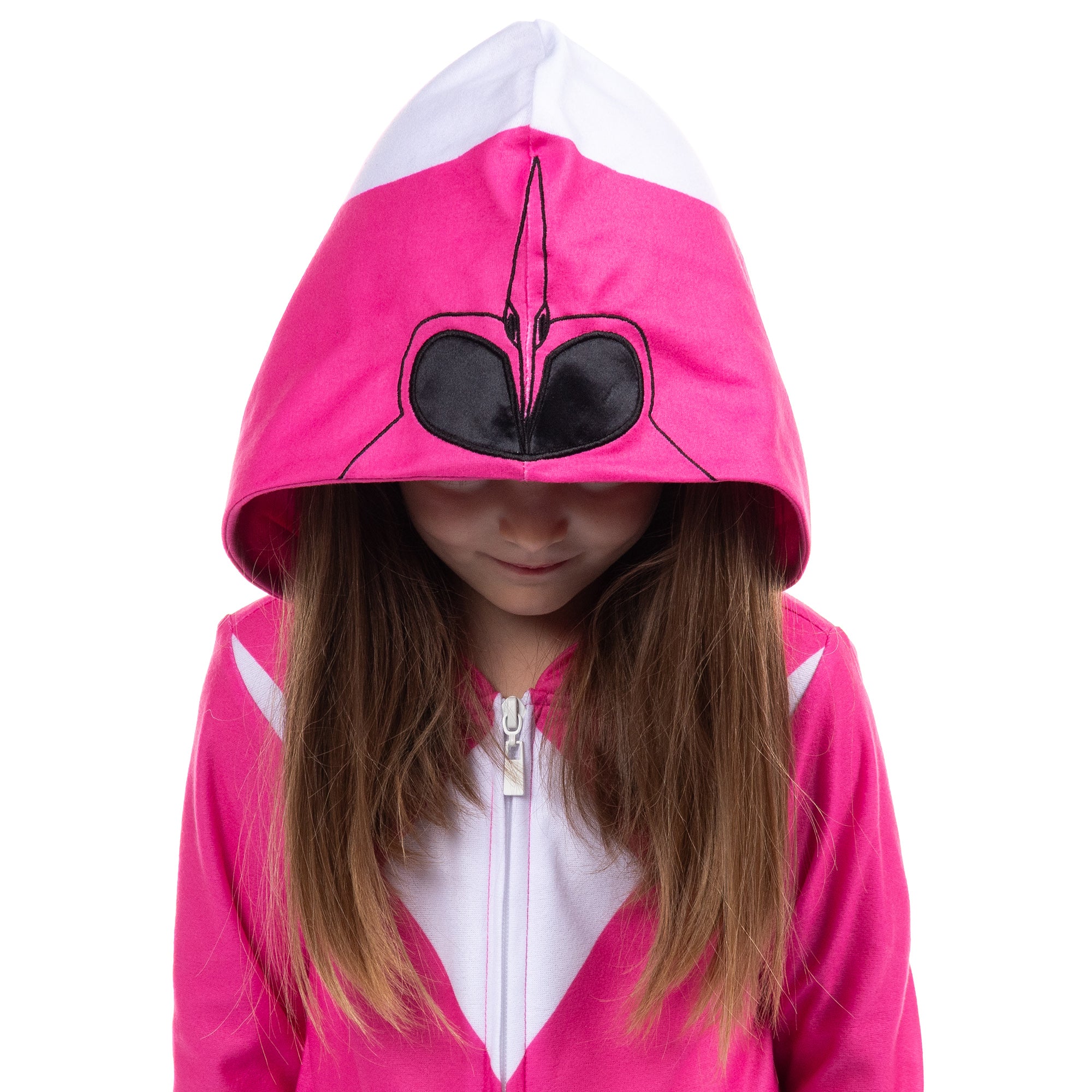Mighty Morphin Power Rangers Union Suit Toddler Kids Hooded Pajama
