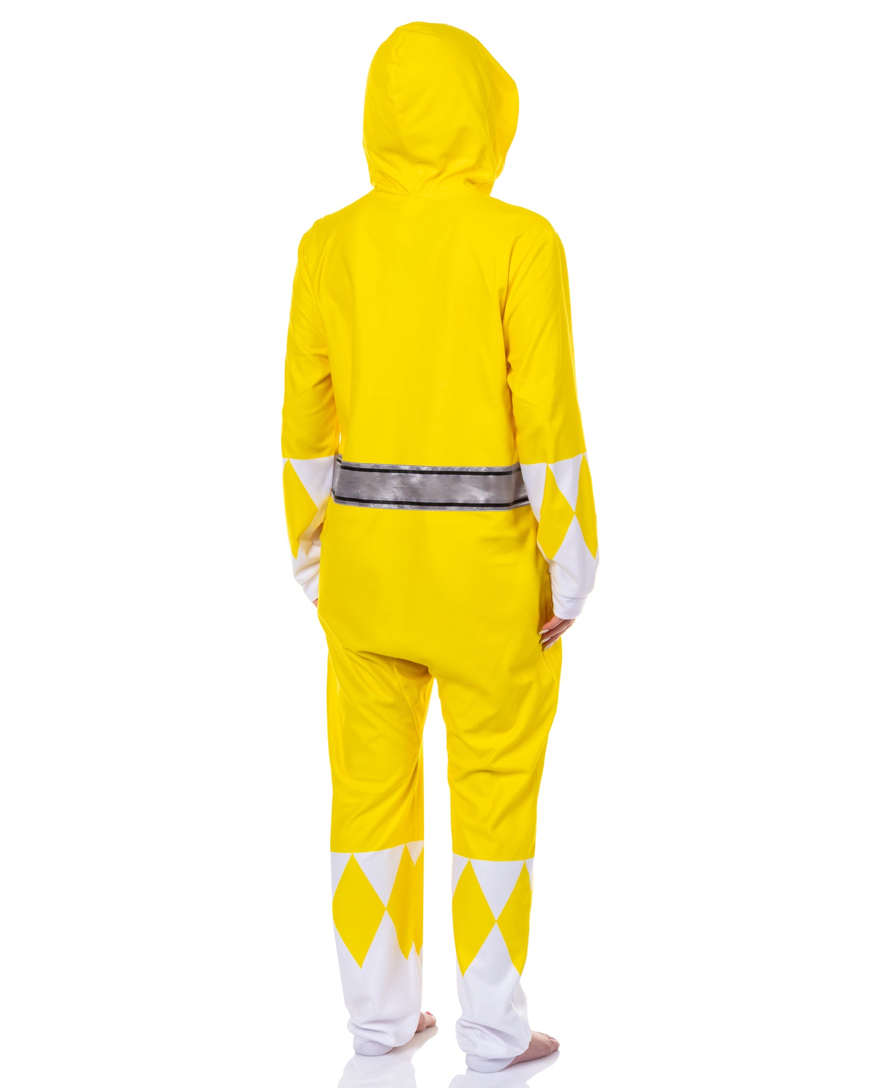 Power Rangers Womens' Character Union Suit Costume Pajama (Yellow, XXL/XXXL)