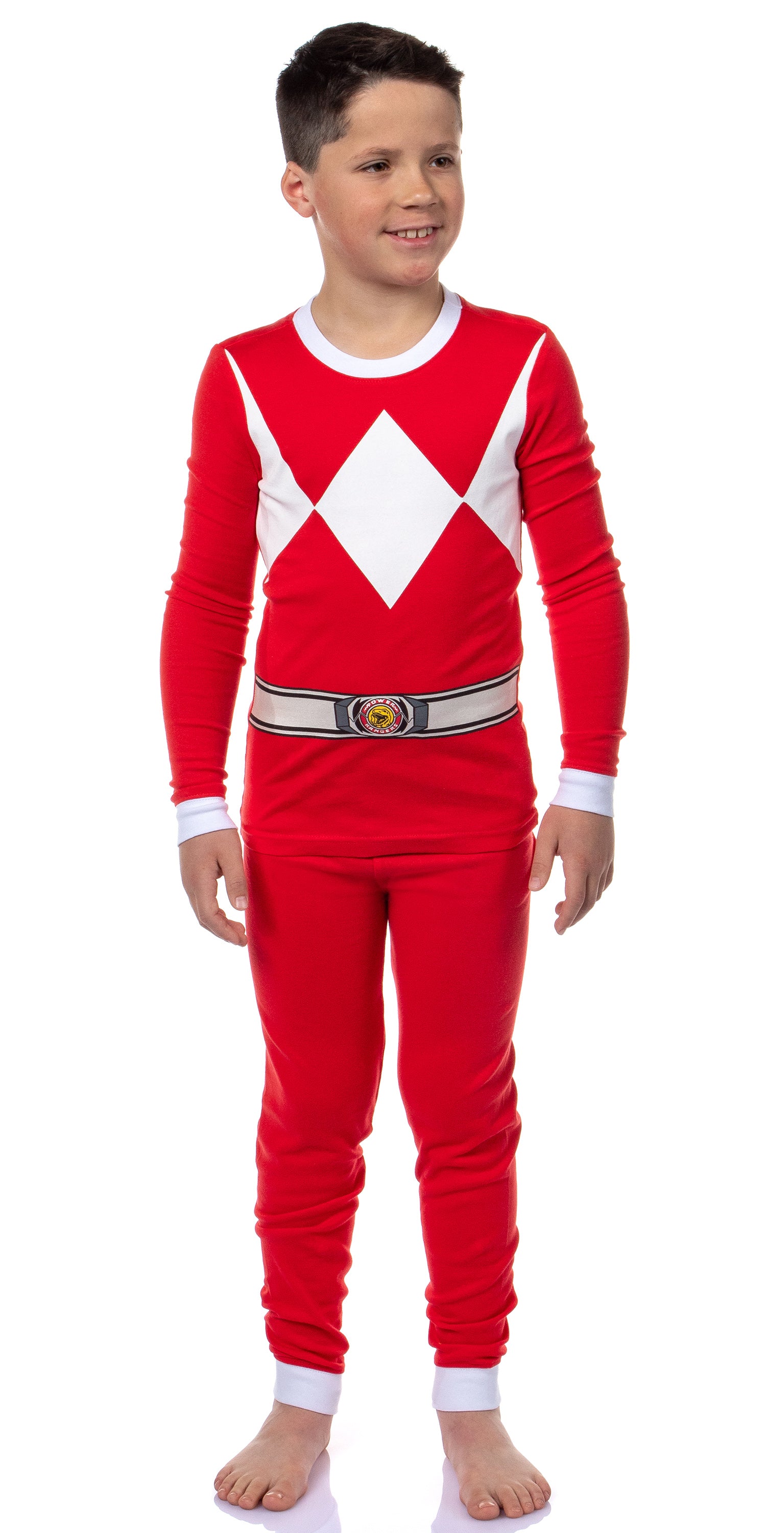 Power Rangers Boys' Red Ranger Classic Character Costume Sleep Pajama Set