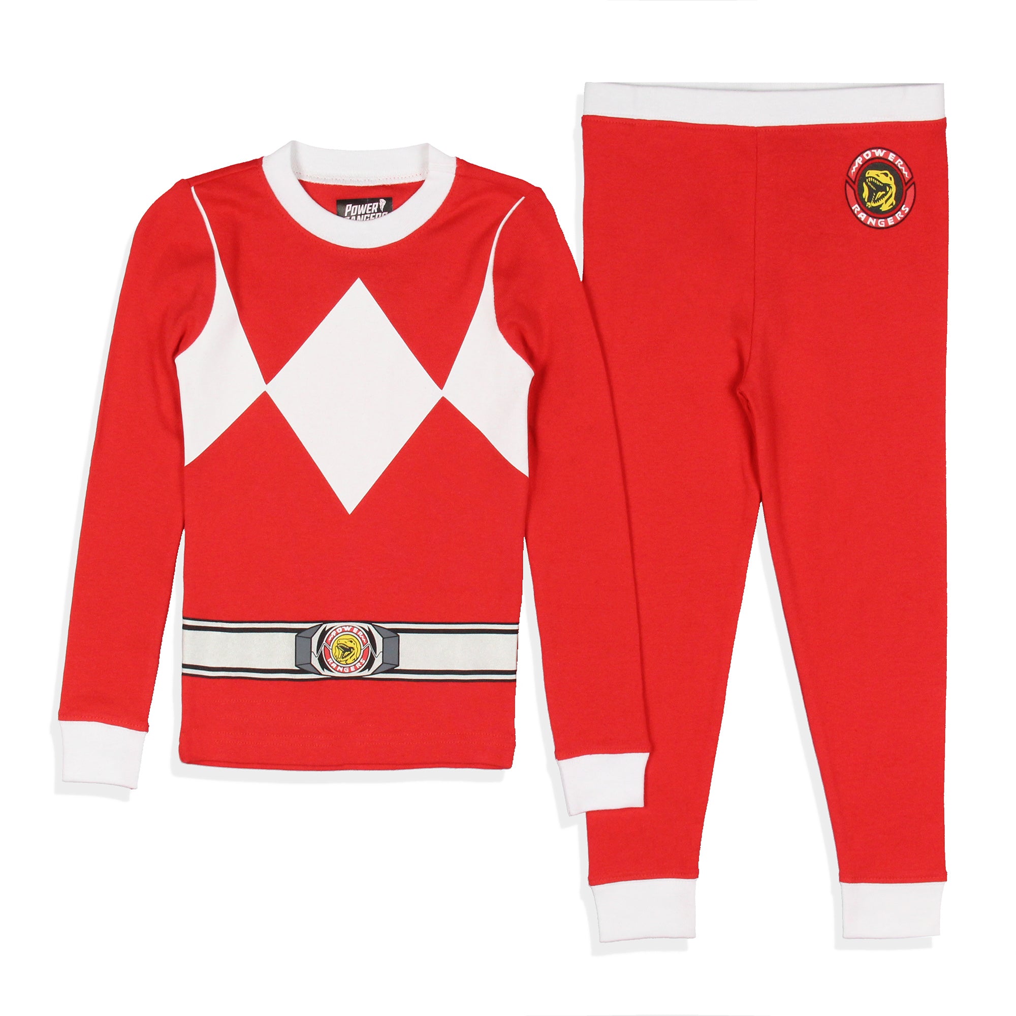 Power Rangers Toddler Boys' Red Ranger Character Costume Sleep Pajama Set
