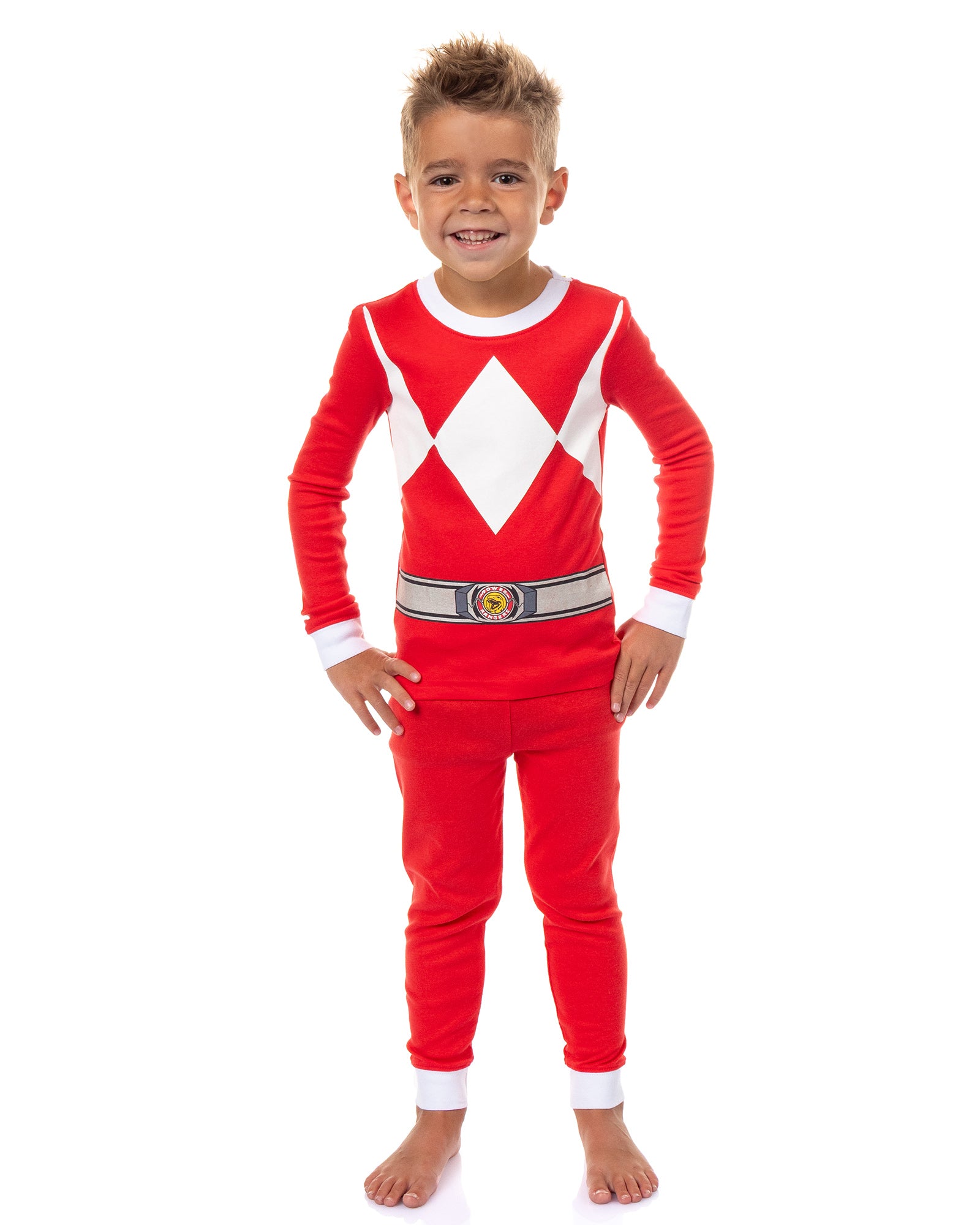 Power Rangers Toddler Boys' Red Ranger Character Costume Sleep Pajama Set