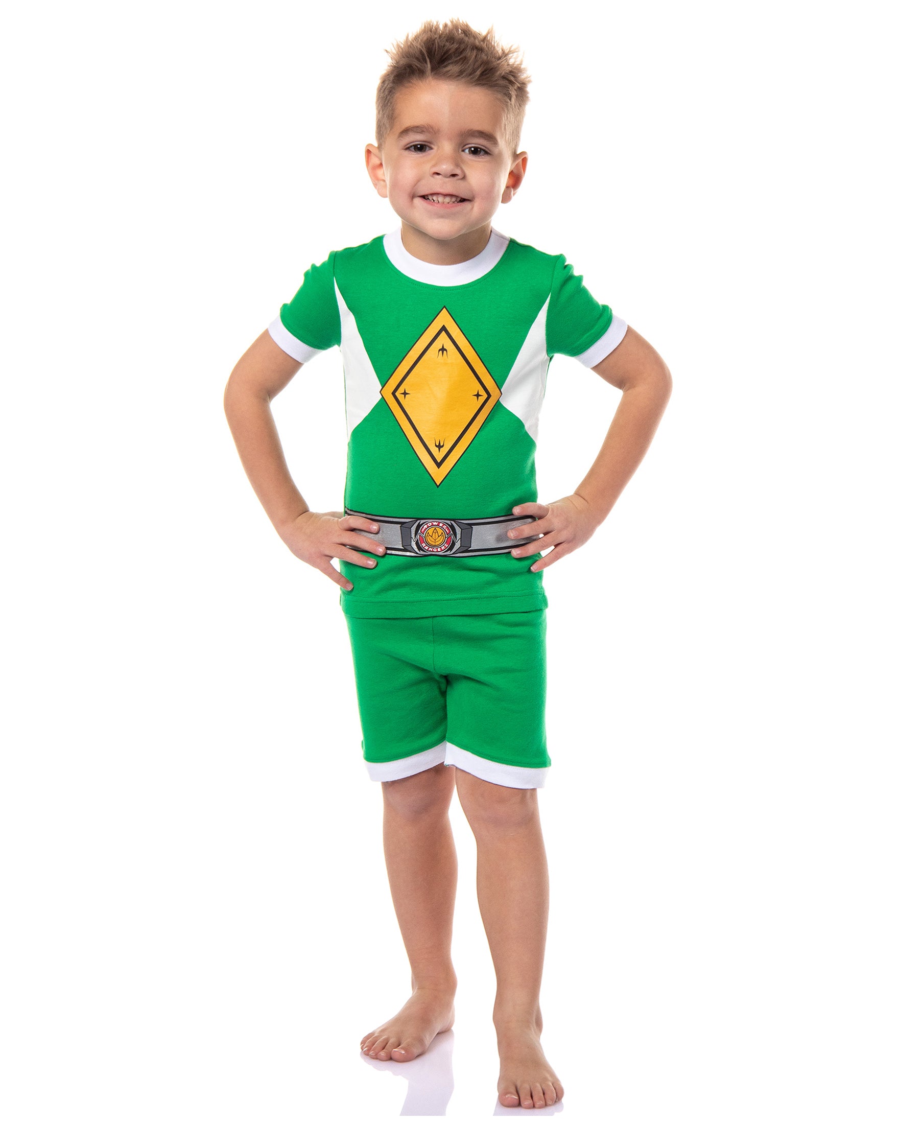 Power Rangers Boys' Character Tight Fit Pajama Short Lounge Set
