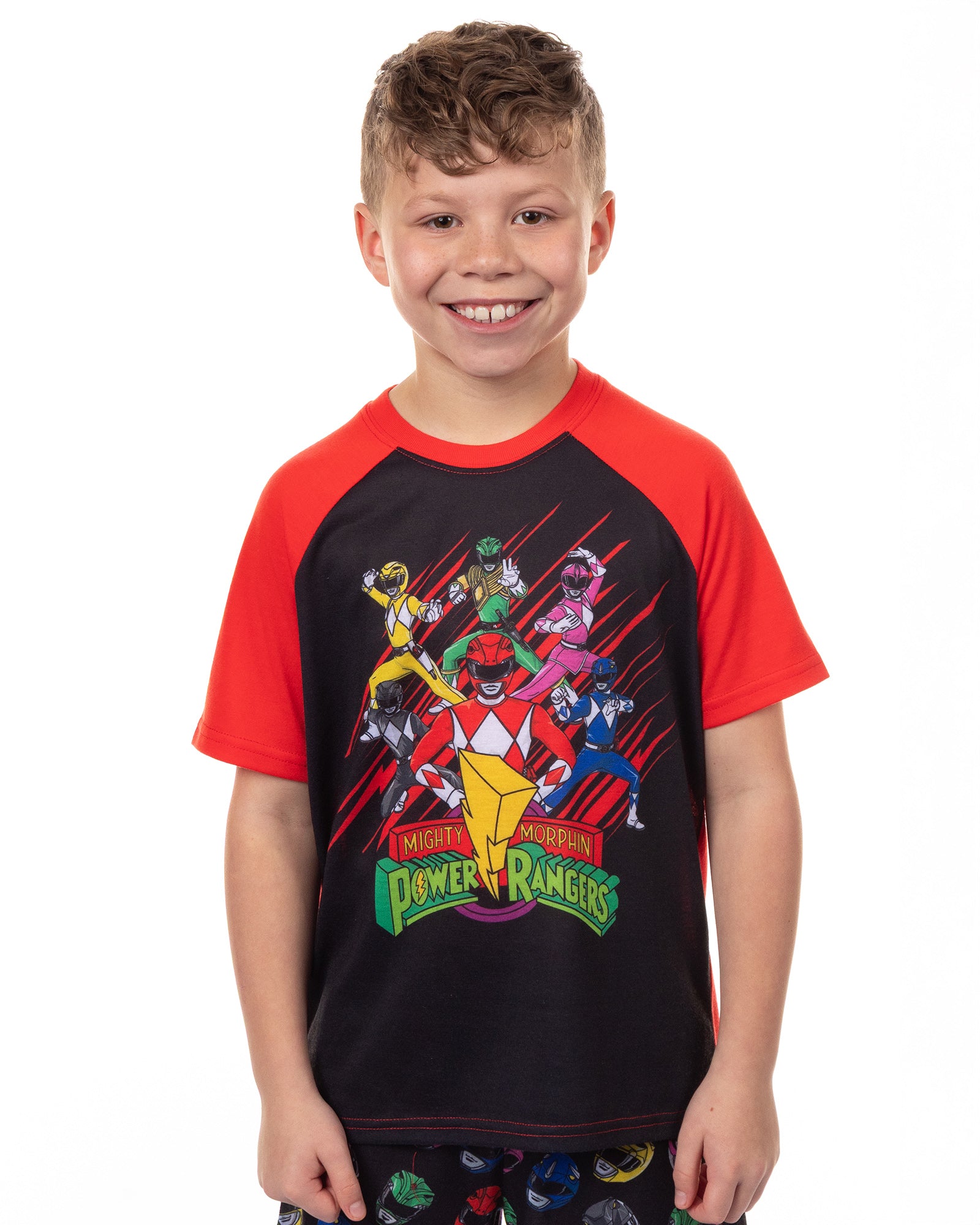 Power Rangers Pajamas Boys' Mighty Morphin Short PJ Sleep Set