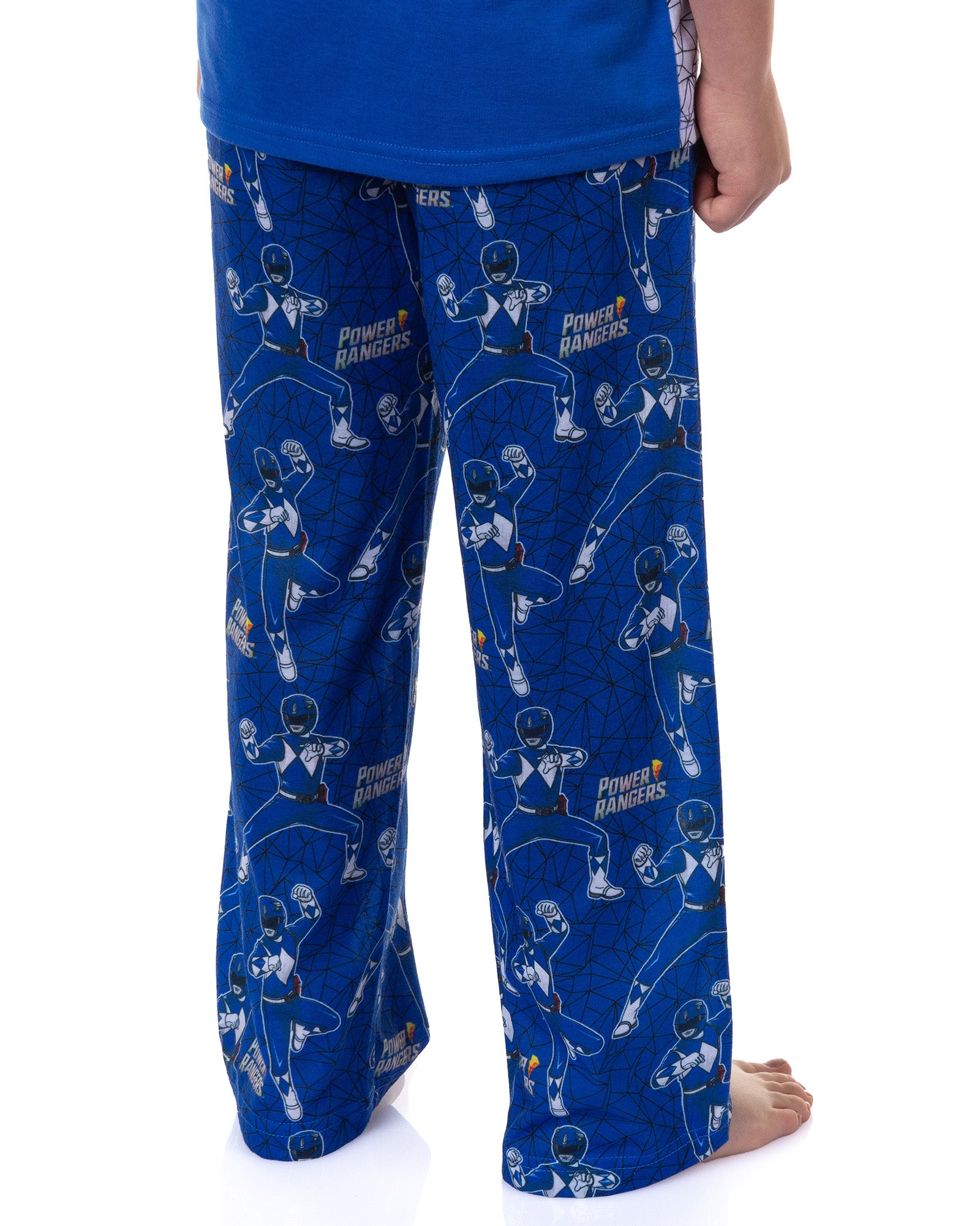Power Rangers Pajamas Boys' Short Sleeve and Pant Sleep Set (Blue, 4/5)