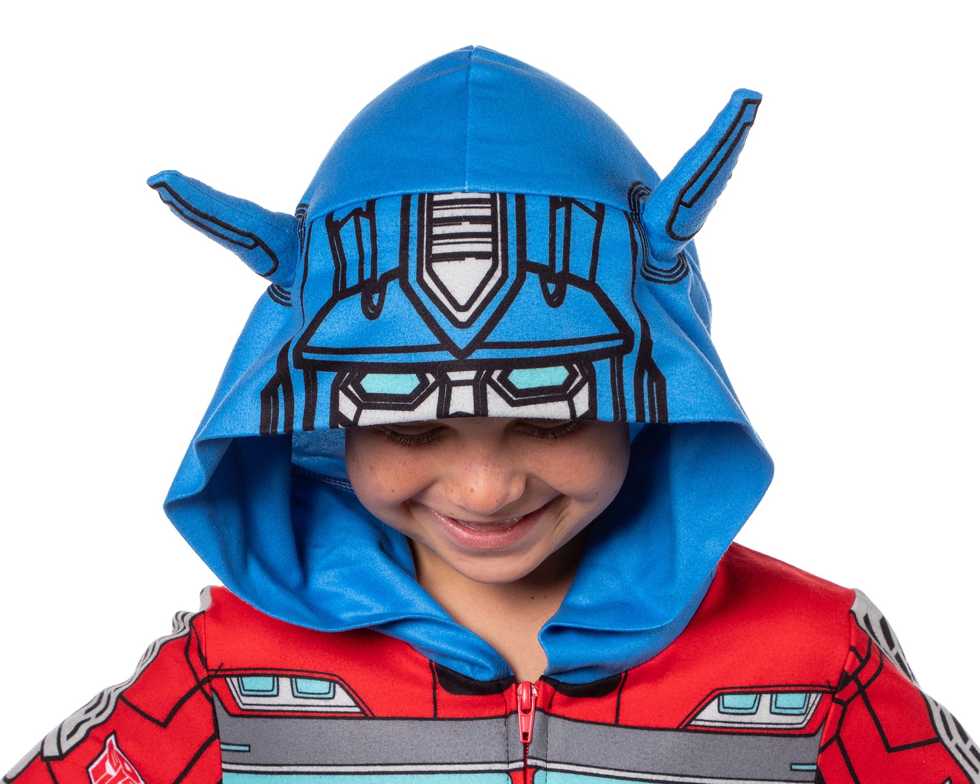 Transformers Boys' Union Suit One Piece Hooded Pajama