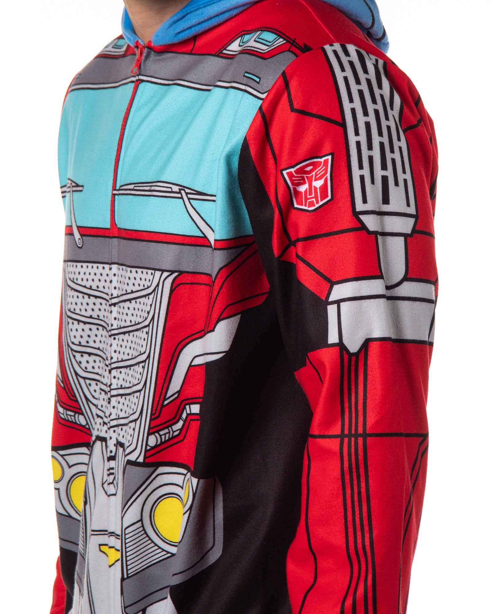 Transformers Men's Retro Character Union Suit One Piece Costume Pajama