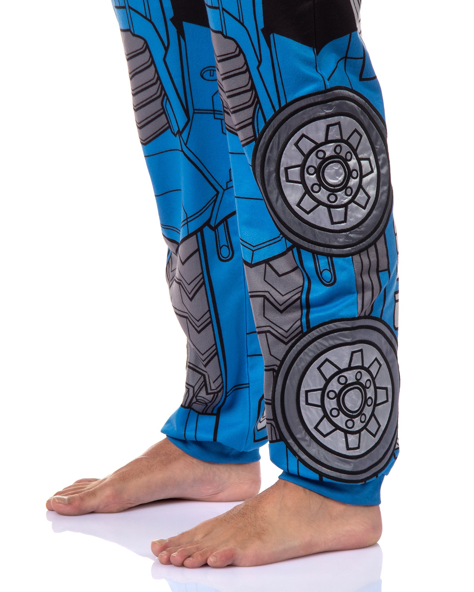 Transformers Men's Retro Character Union Suit One Piece Costume Pajama