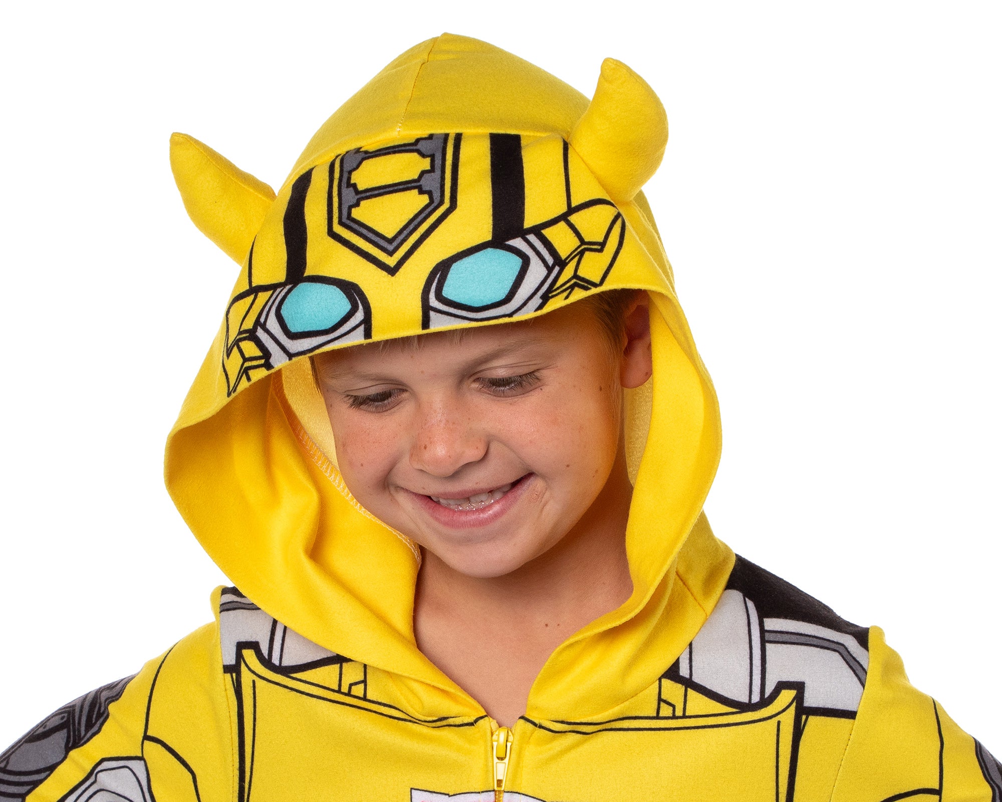 Transformers Boys' Union Suit One Piece Hooded Pajama
