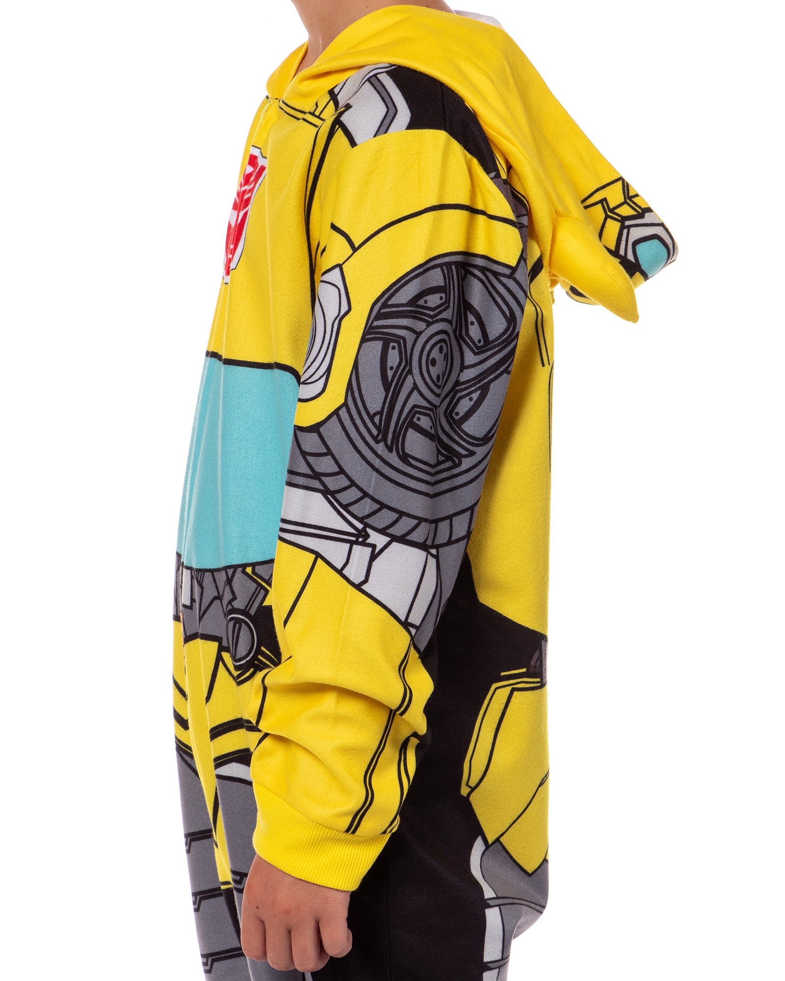 Transformers Boys' Union Suit One Piece Hooded Pajama