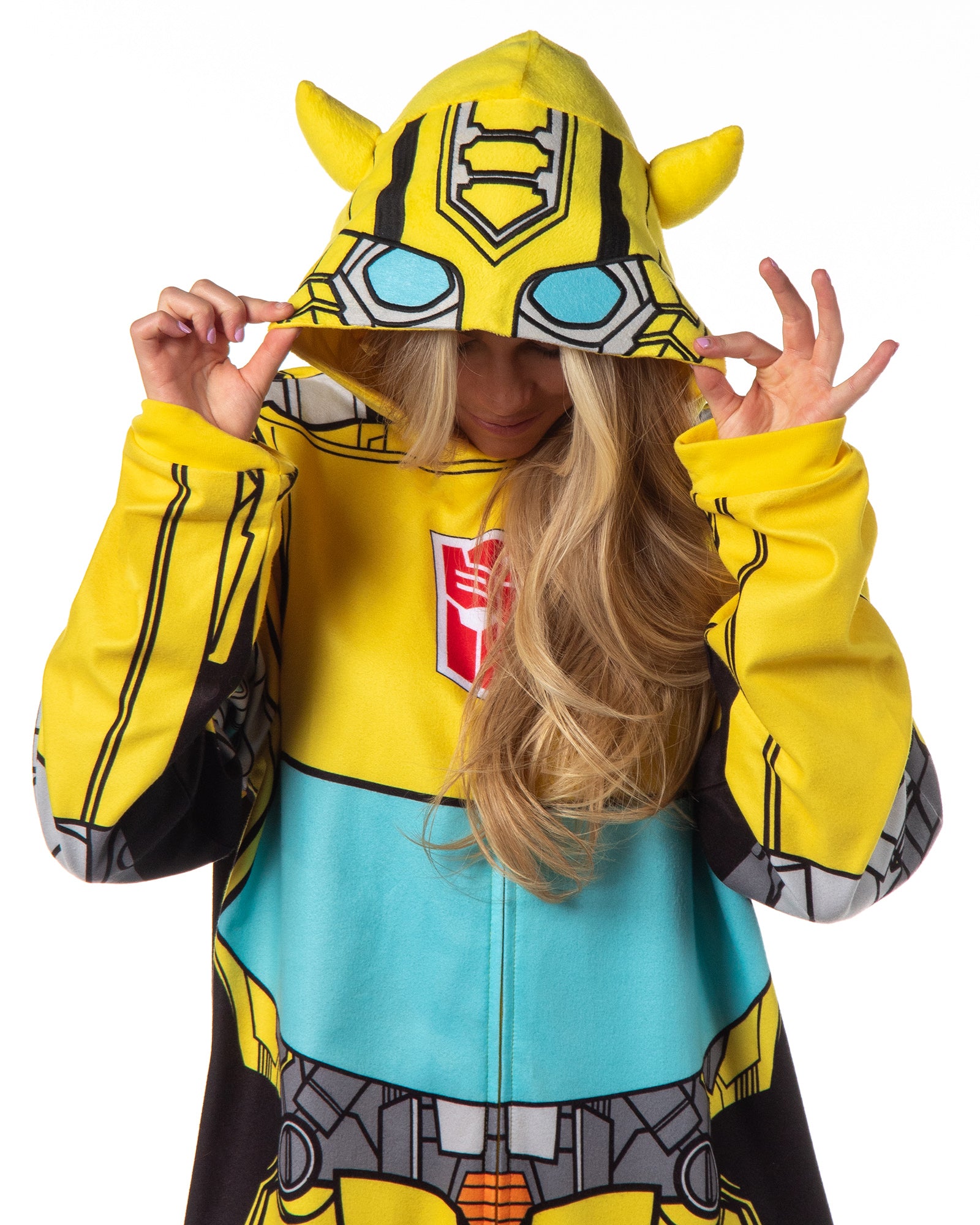 Transformers Men's Retro Character Union Suit One Piece Costume Pajama