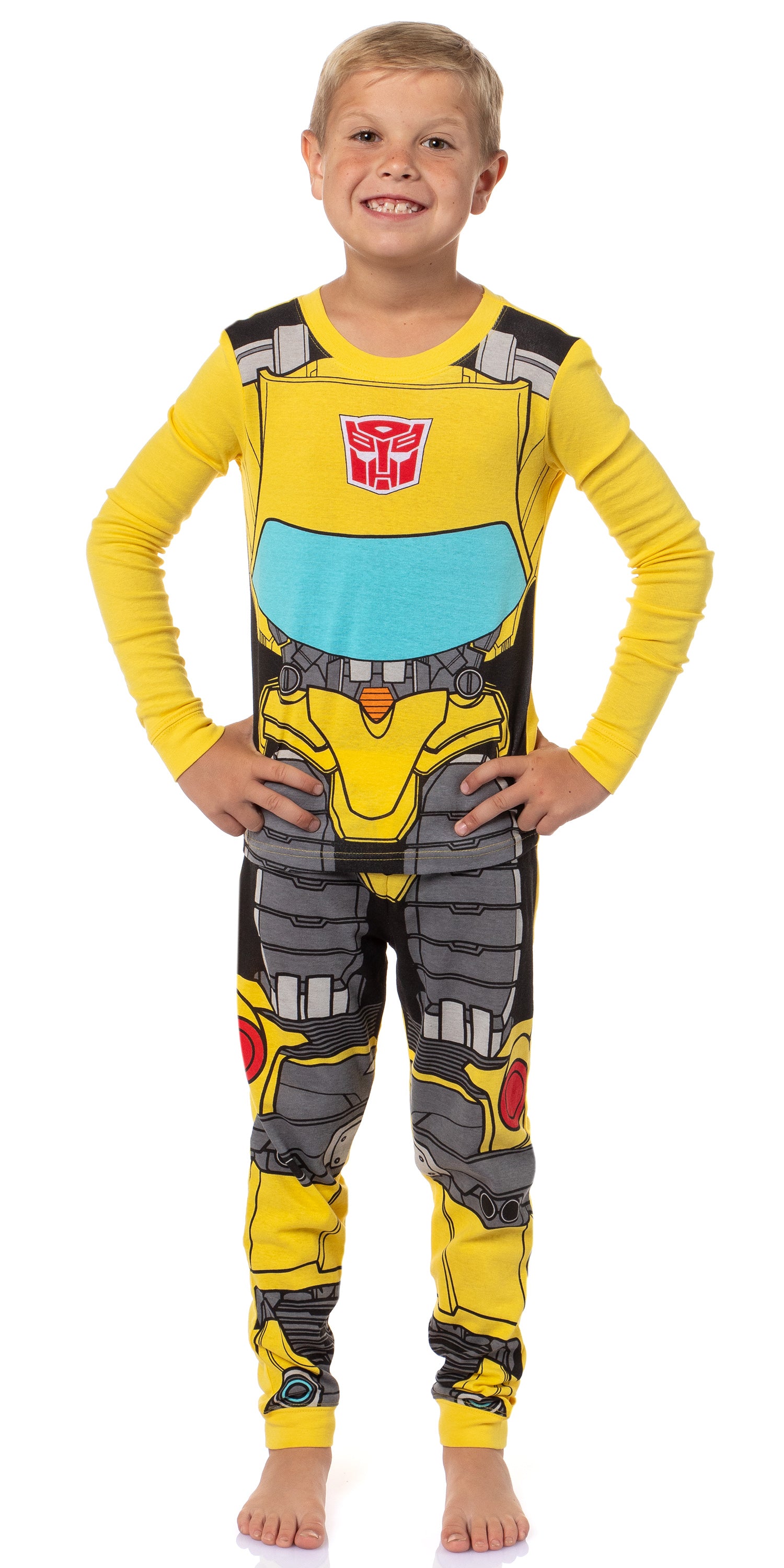 Transformers Pajamas Boy's Tight Fit Long Sleeve Sleep Pajama Set