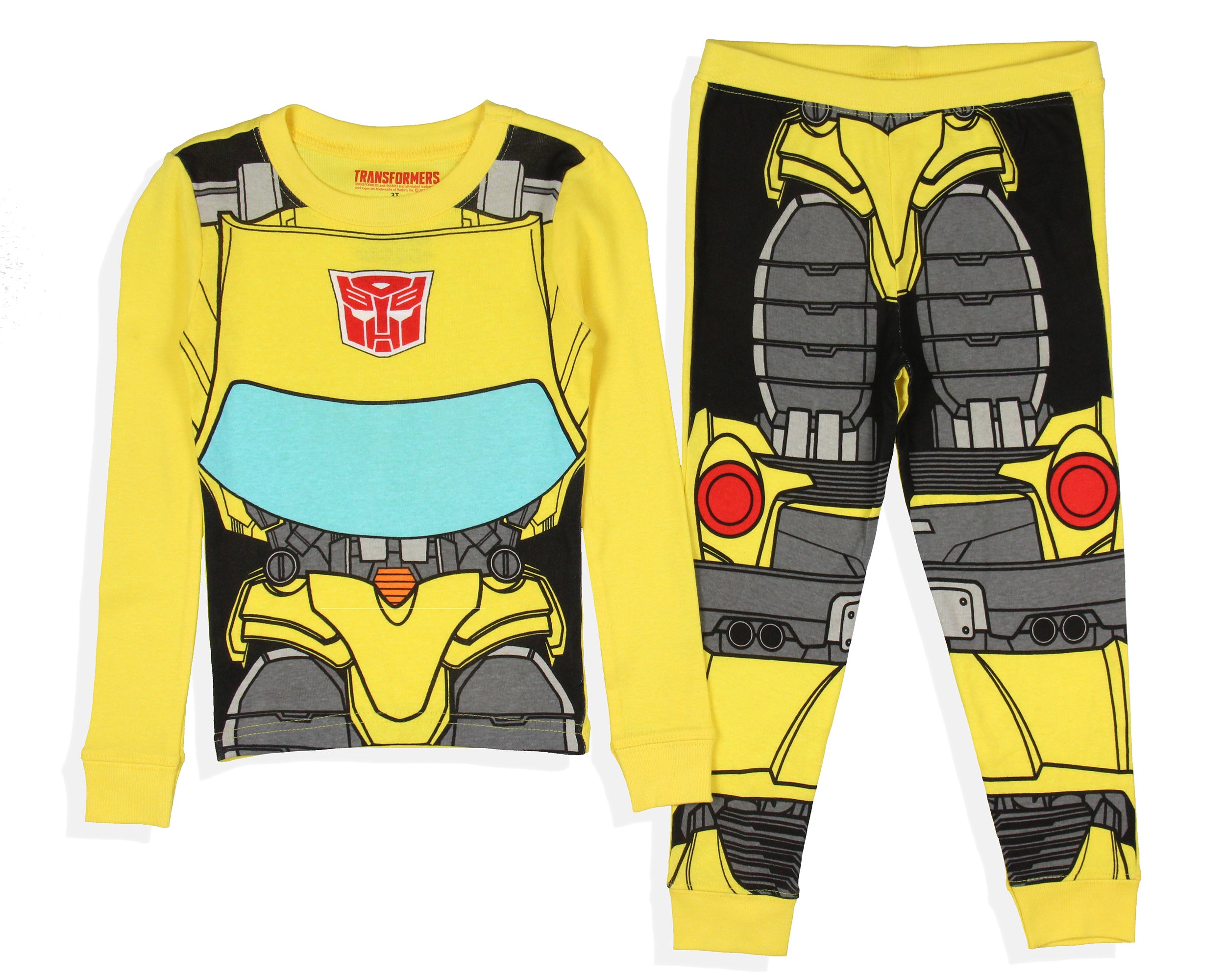 Transformers Toddler Boy's Bumblebee Tight Fit Long Sleeve Sleep Pajama Set